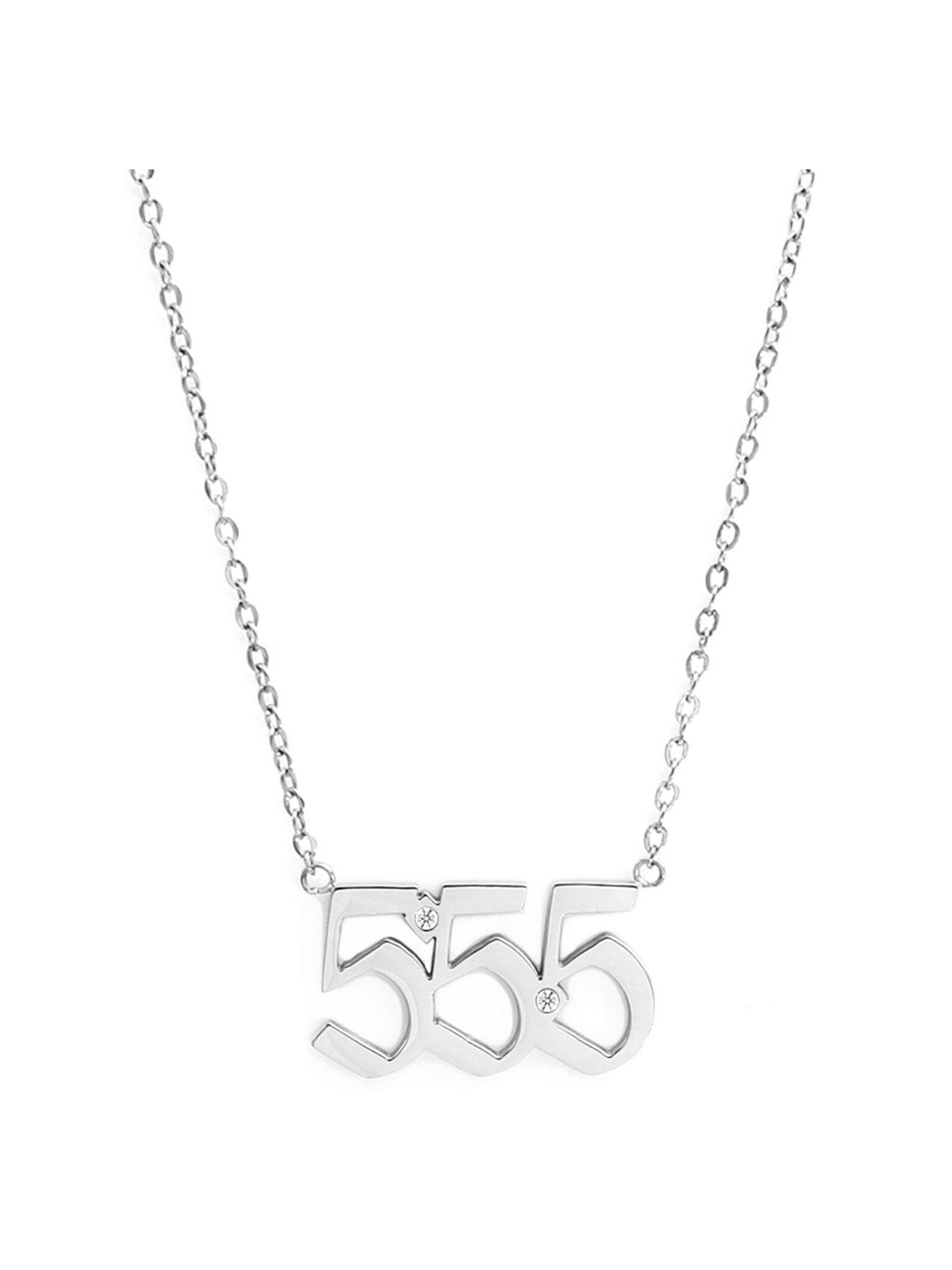 Say It With Angel Number Necklace - Silver