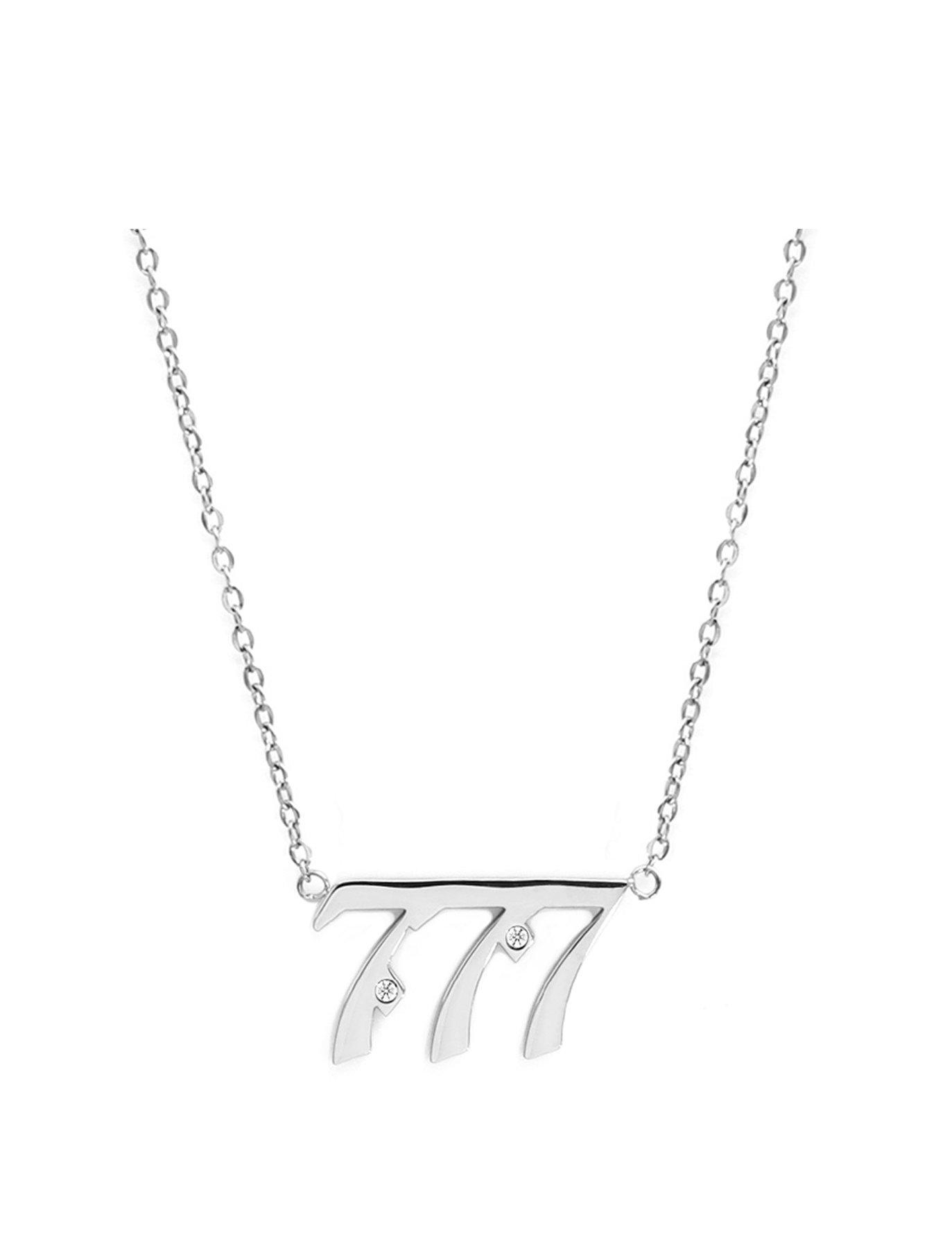 Say It With Angel Number Necklace - Silver