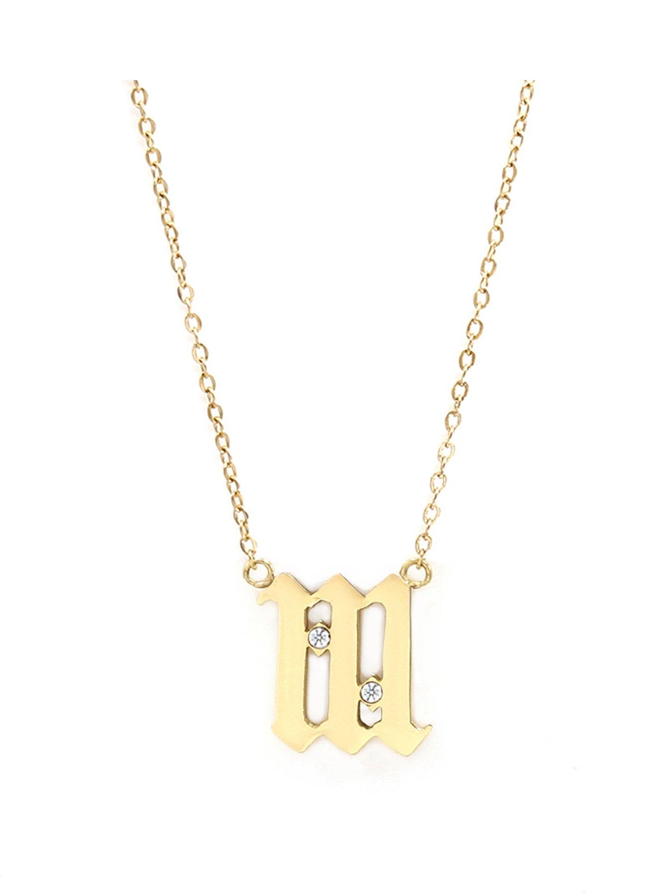 undefined Angel Number Necklace - Yellow Gold