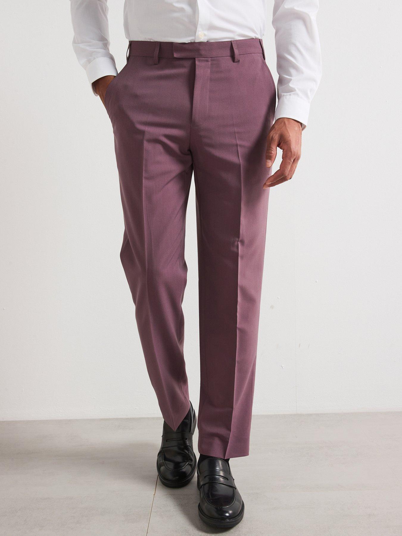 Skopes Beckett Tailored Fit Suit Trousers - Dark Purple