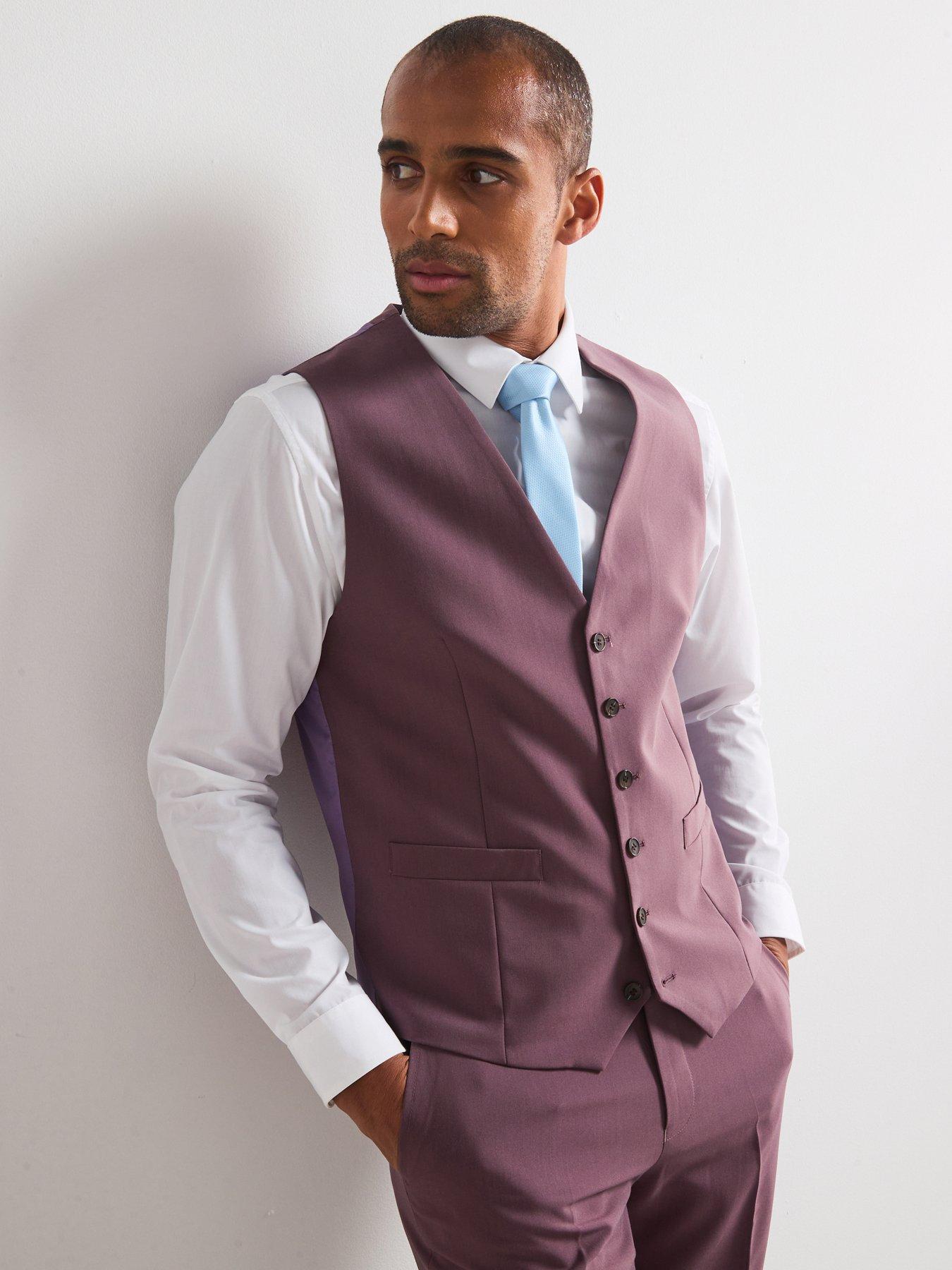 Skopes Standard Fit Beckett Waistcoat - Dark Purple
