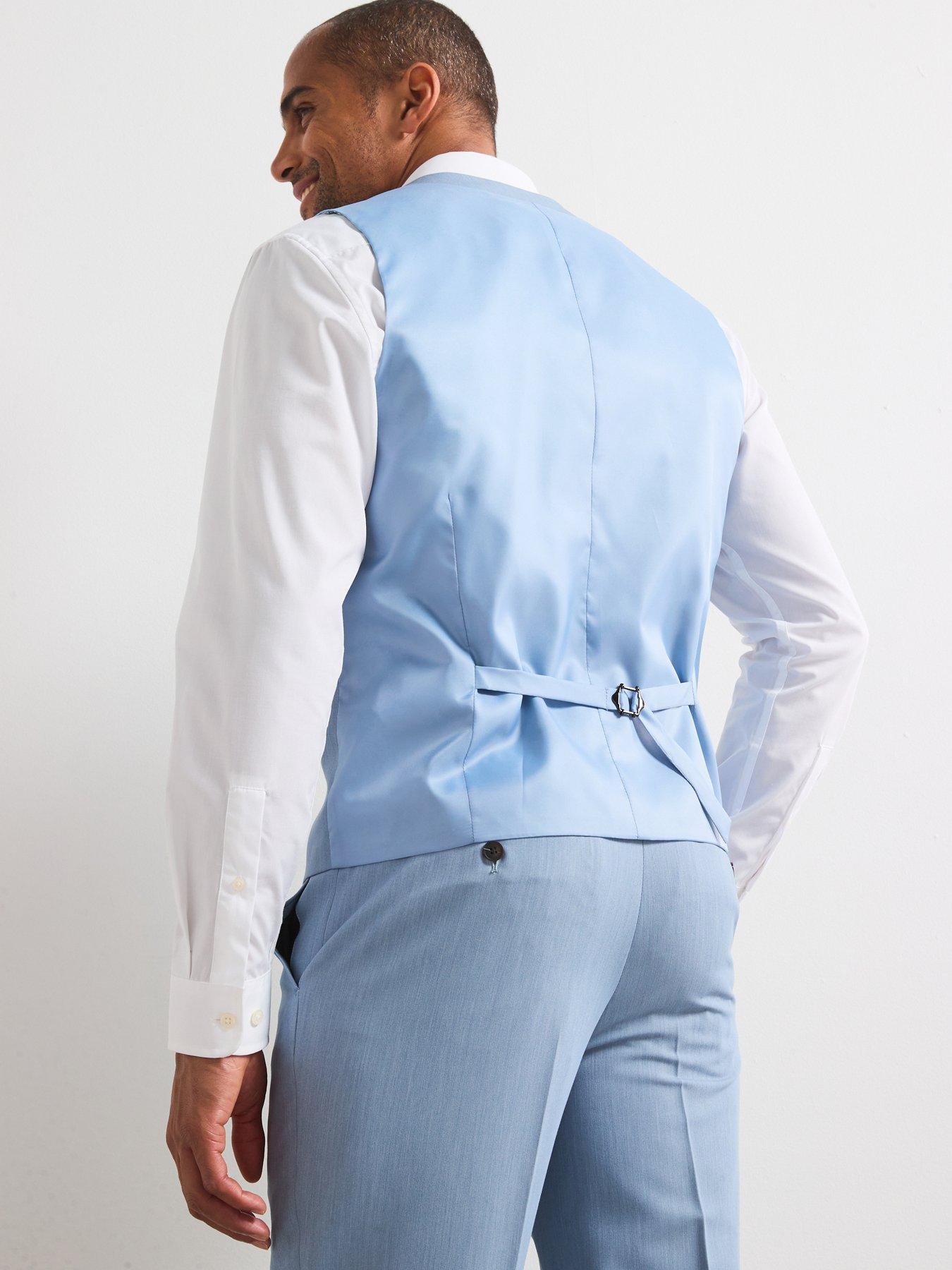 Image 2 of 6 of Skopes Beckett Standard Fit Waistcoat - Light Blue