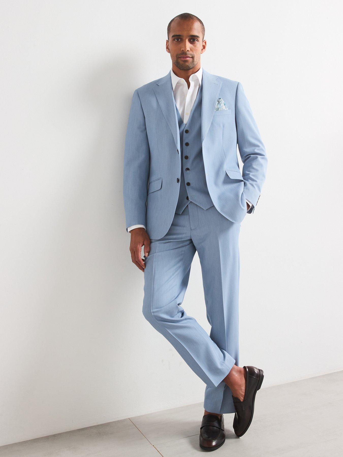 Image 3 of 6 of Skopes Beckett Standard Fit Waistcoat - Light Blue