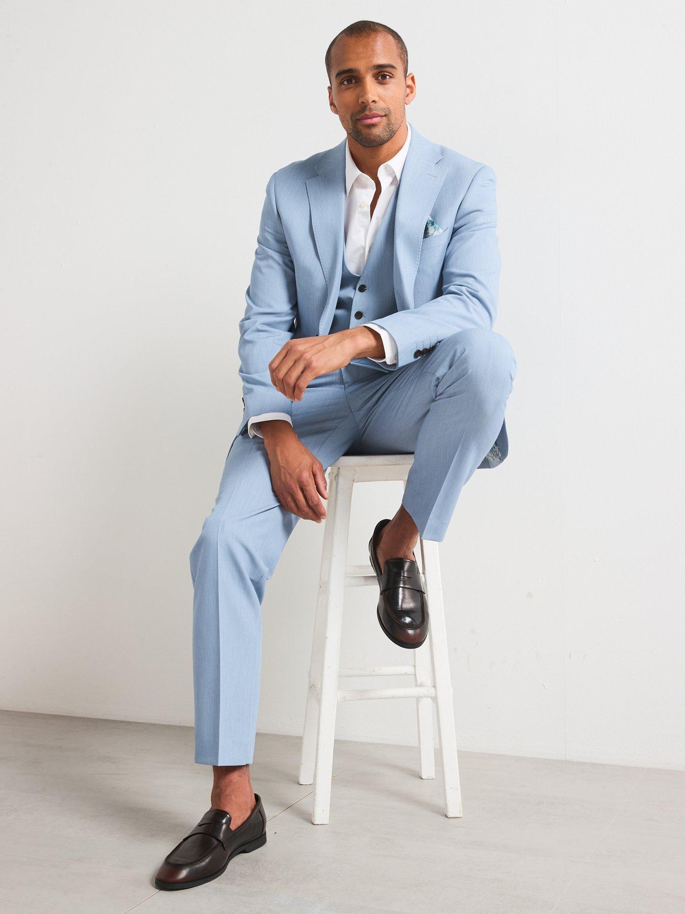 Image 4 of 6 of Skopes Beckett Standard Fit Waistcoat - Light Blue