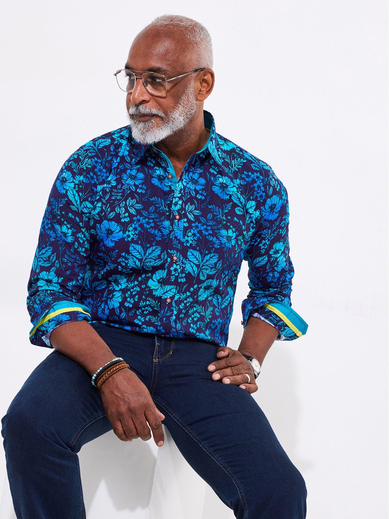 undefined Floral Ombre Long Sleeve Shirt