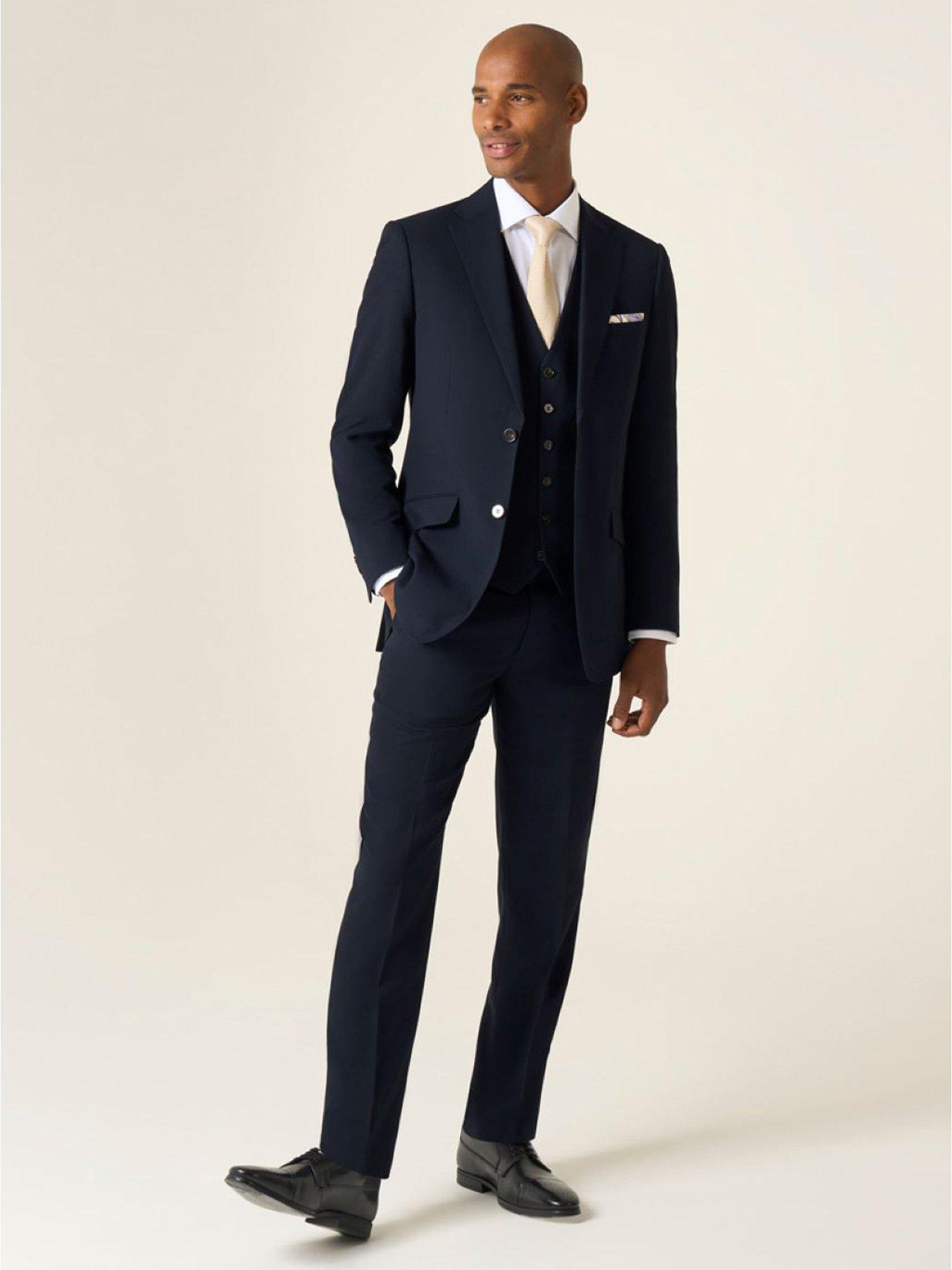 Image 3 of 6 of Skopes Harcourt Tailored Fit Suit Jacket - Navy