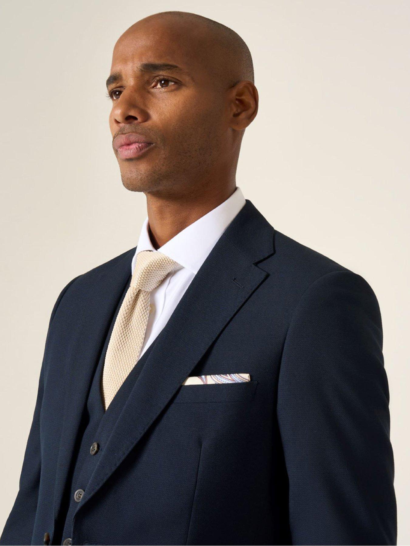 Image 4 of 6 of Skopes Harcourt Tailored Fit Suit Jacket - Navy