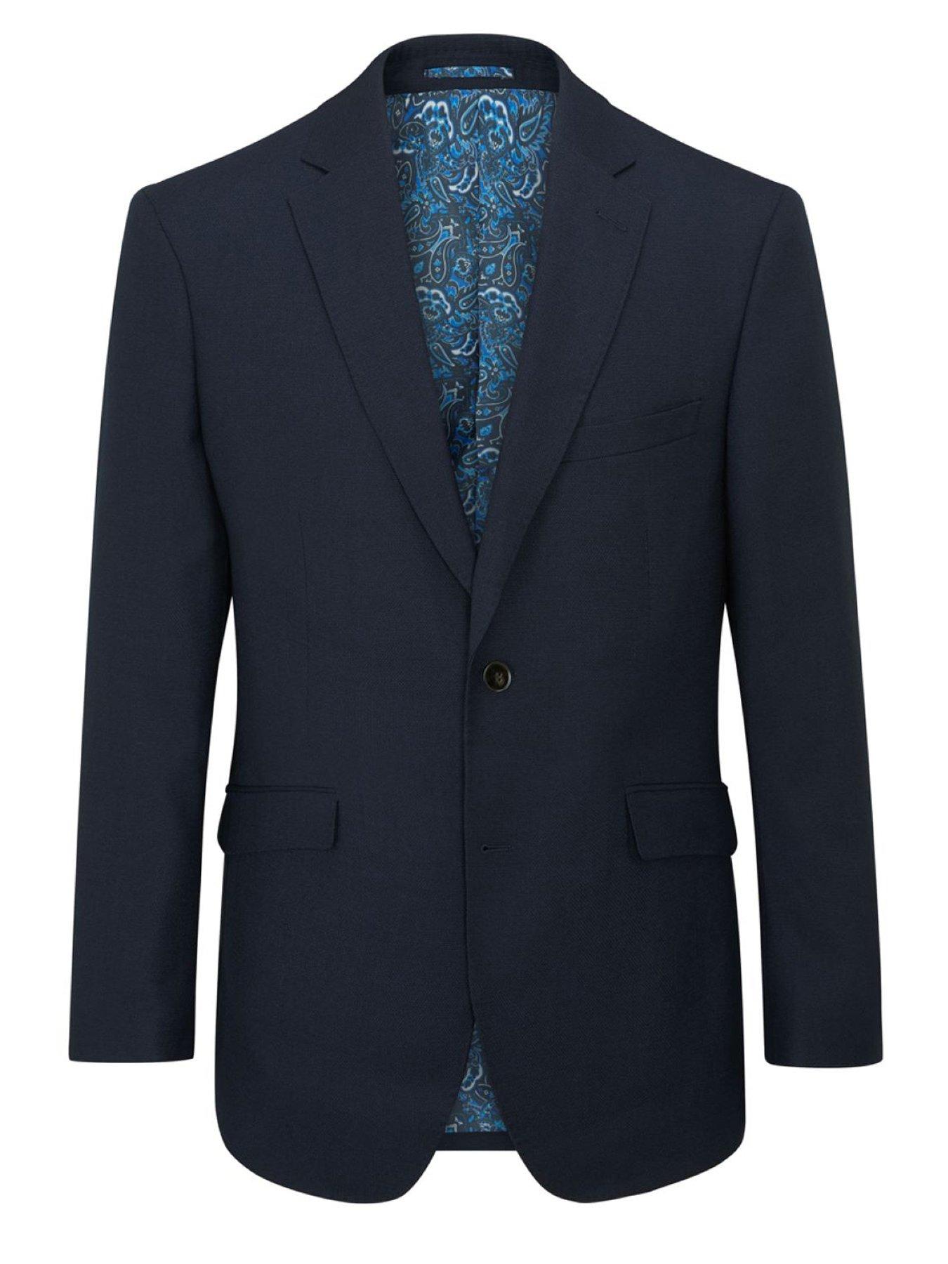 Image 6 of 6 of Skopes Harcourt Tailored Fit Suit Jacket - Navy