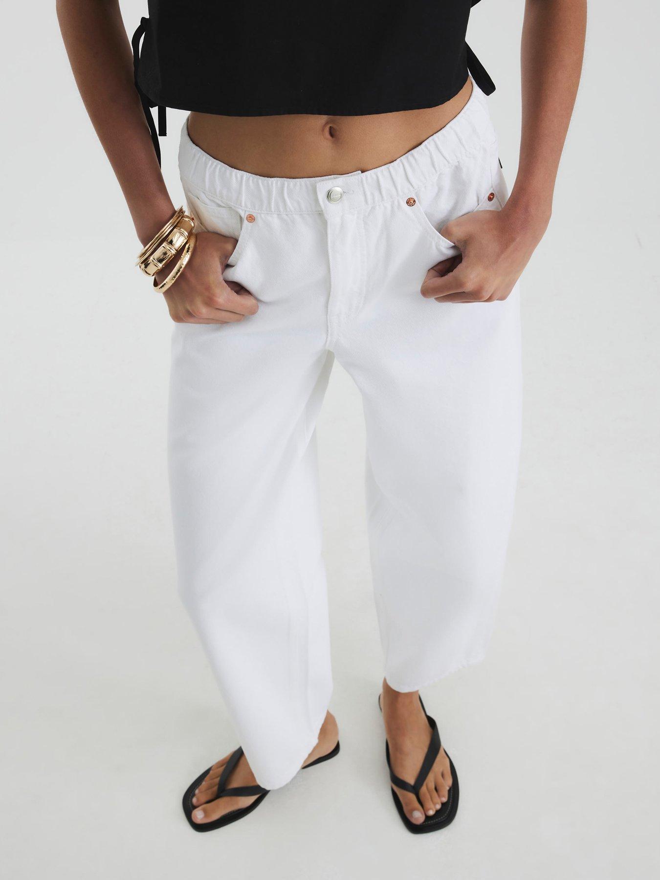 undefined Cairo Elasticated Barrel - White