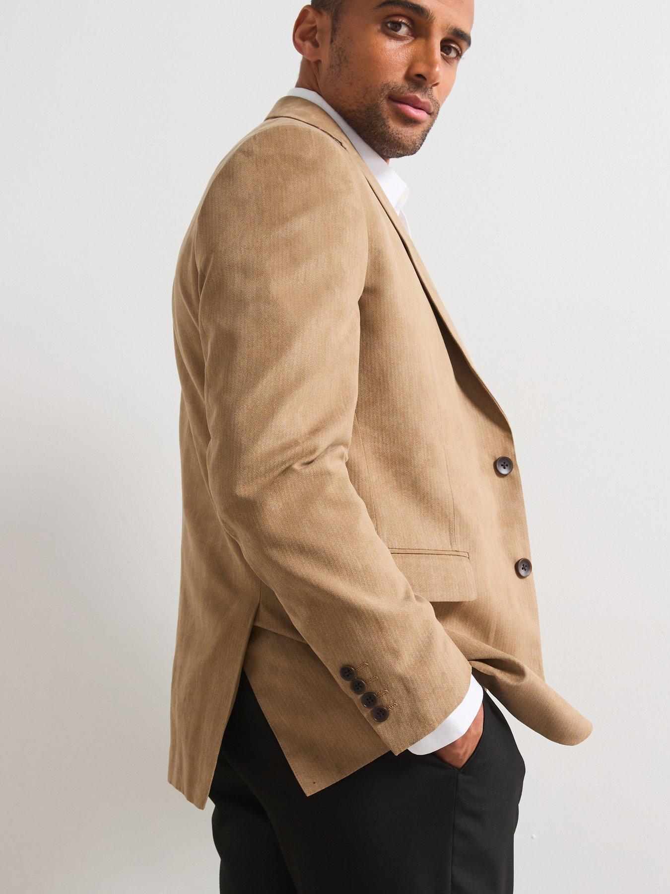Image 4 of 6 of Skopes Padua Tailored Fit Suit Jacket - Beige