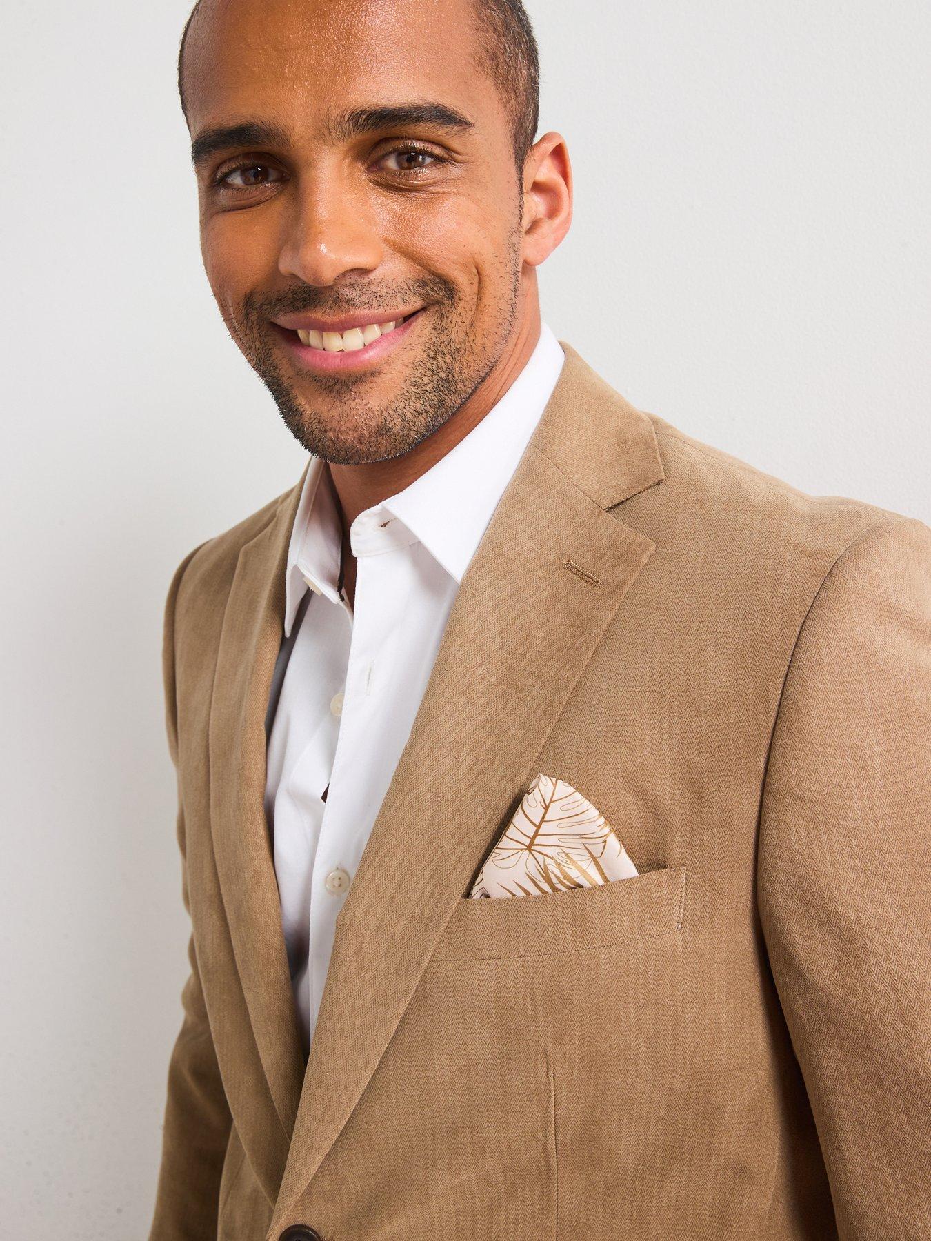 Image 5 of 6 of Skopes Padua Tailored Fit Suit Jacket - Beige