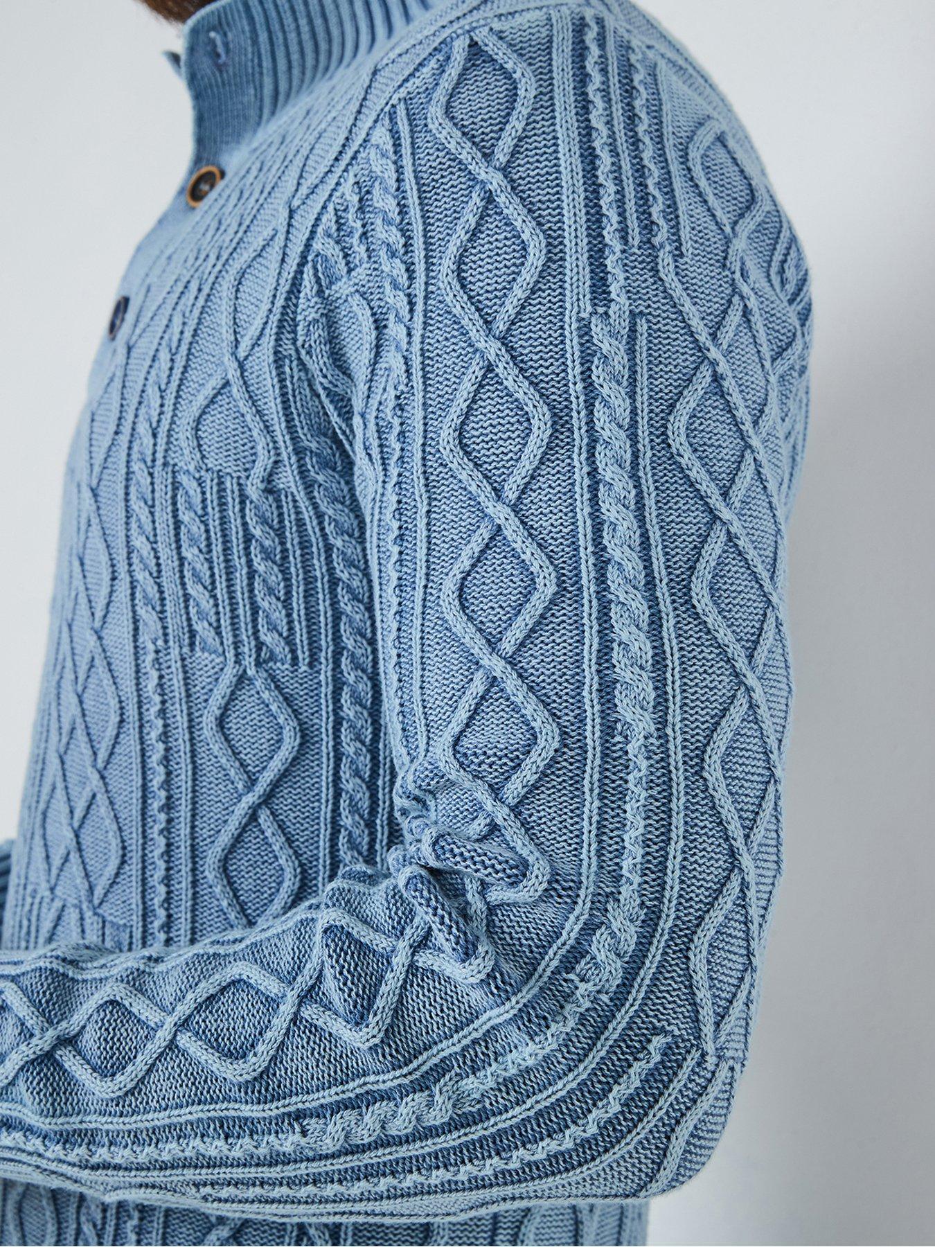 Image 5 of 6 of Joe Browns Washed To Perfection Funnel Neck Knitted Jumper - Blue