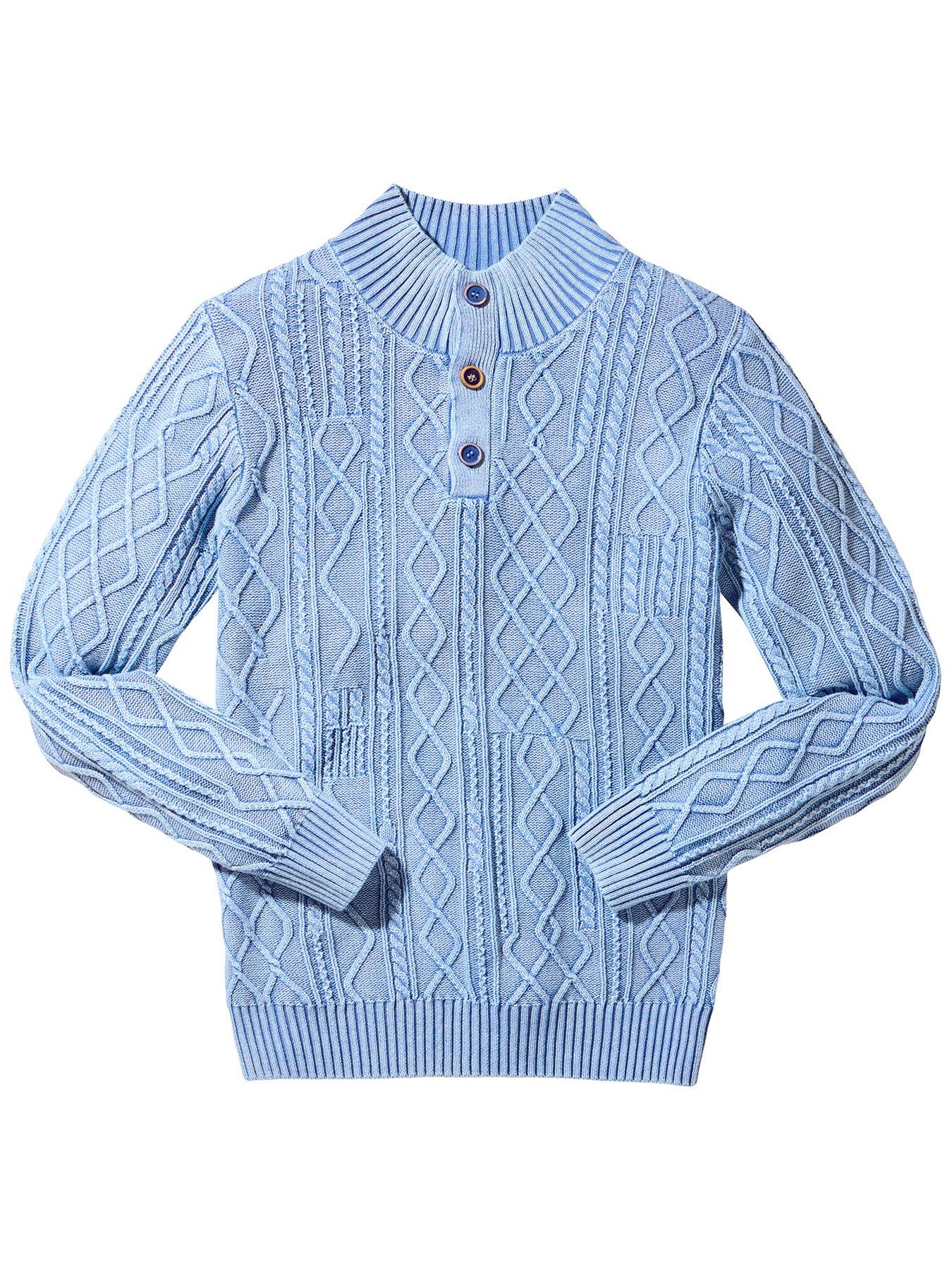 Image 6 of 6 of Joe Browns Washed To Perfection Funnel Neck Knitted Jumper - Blue