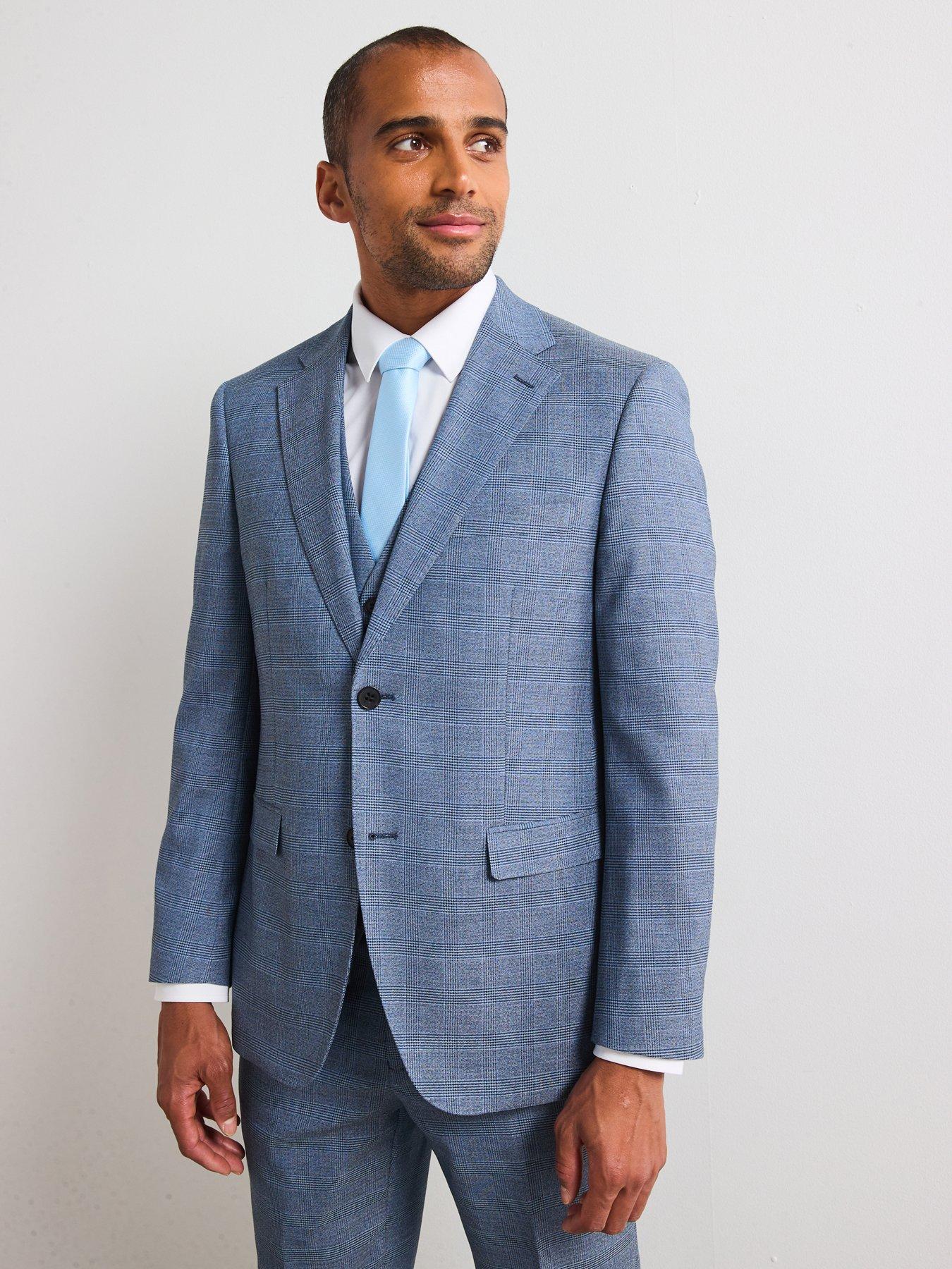 Image 1 of 6 of Skopes Anthony Tailored Fit Suit Jacket - Blue