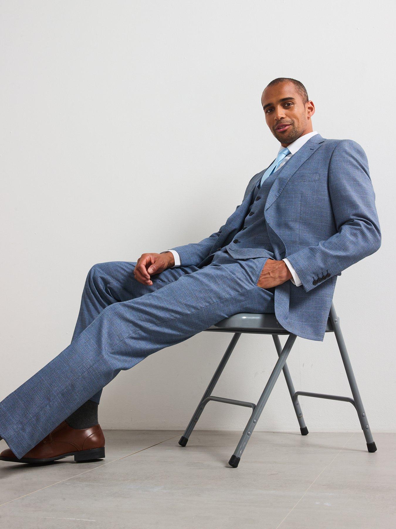 Image 5 of 6 of Skopes Anthony Tailored Fit Suit Jacket - Blue