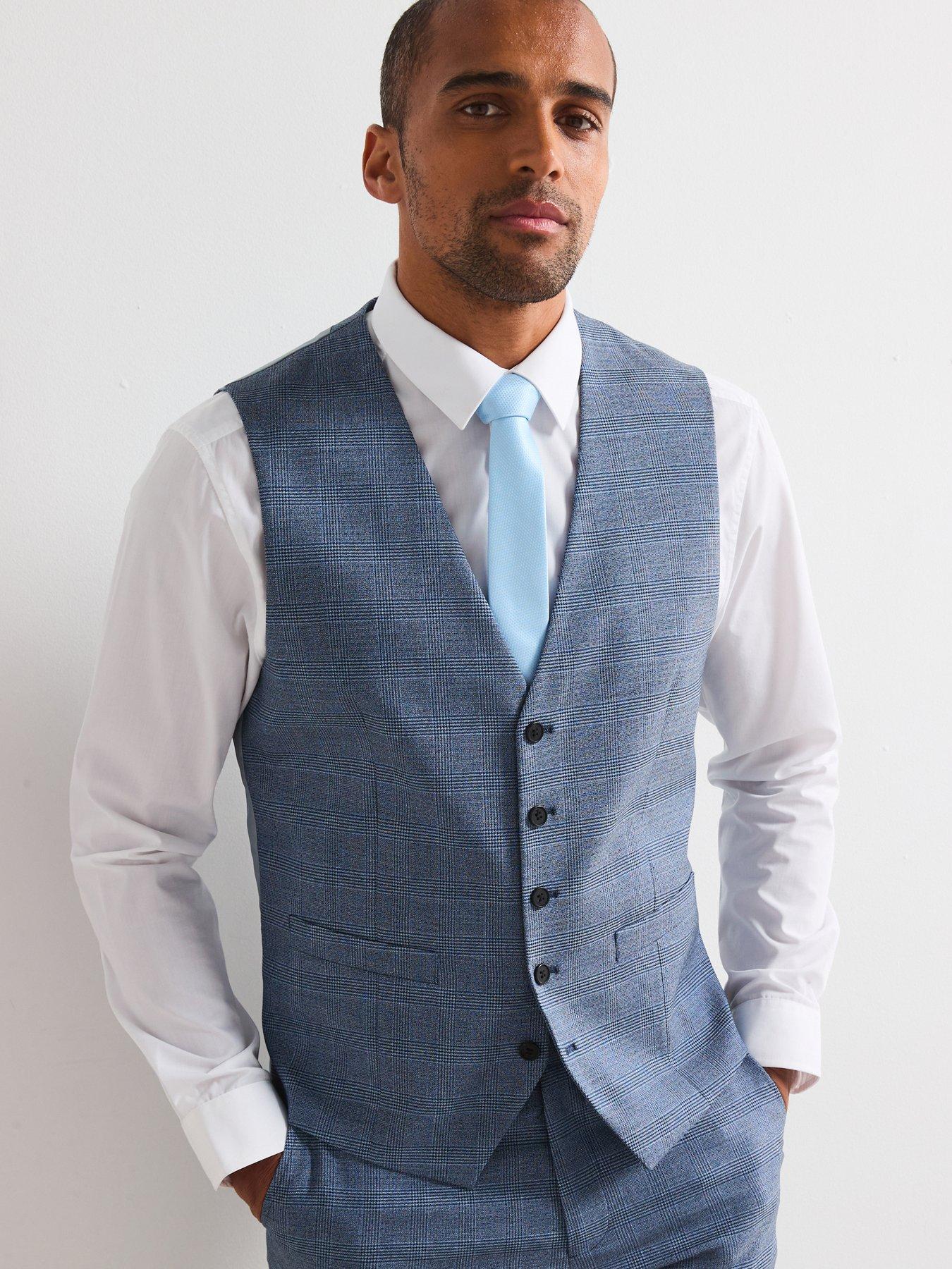 Image 1 of 6 of Skopes Anthony Standard Fit Waistcoat - Blue