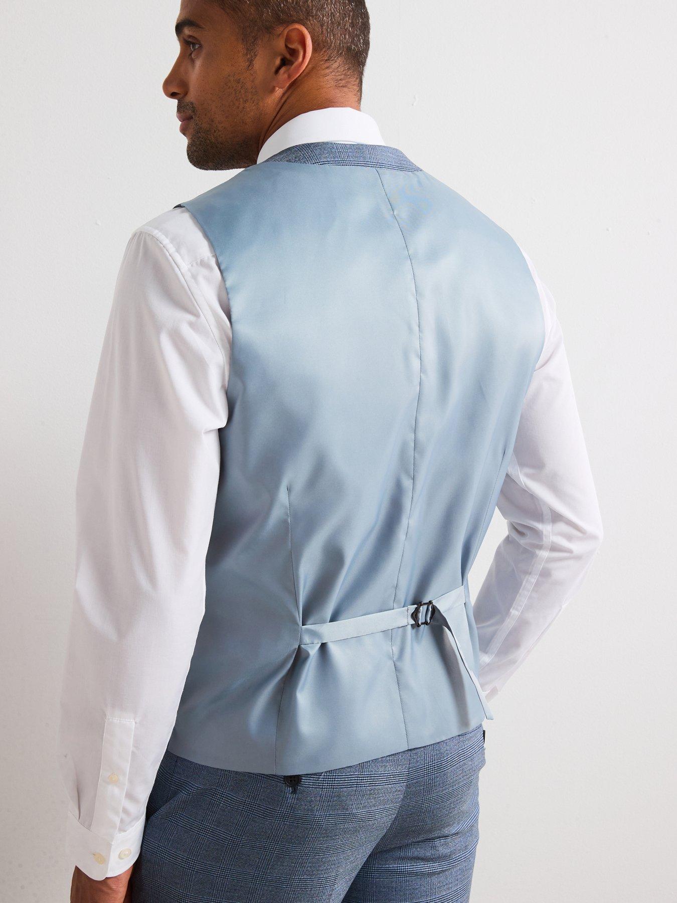 Image 2 of 6 of Skopes Anthony Standard Fit Waistcoat - Blue