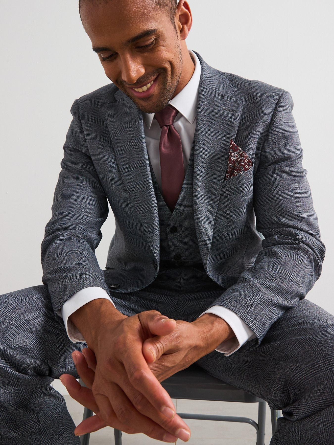 Image 6 of 6 of Skopes Anthony Tailored Fit Suit Jacket - Grey
