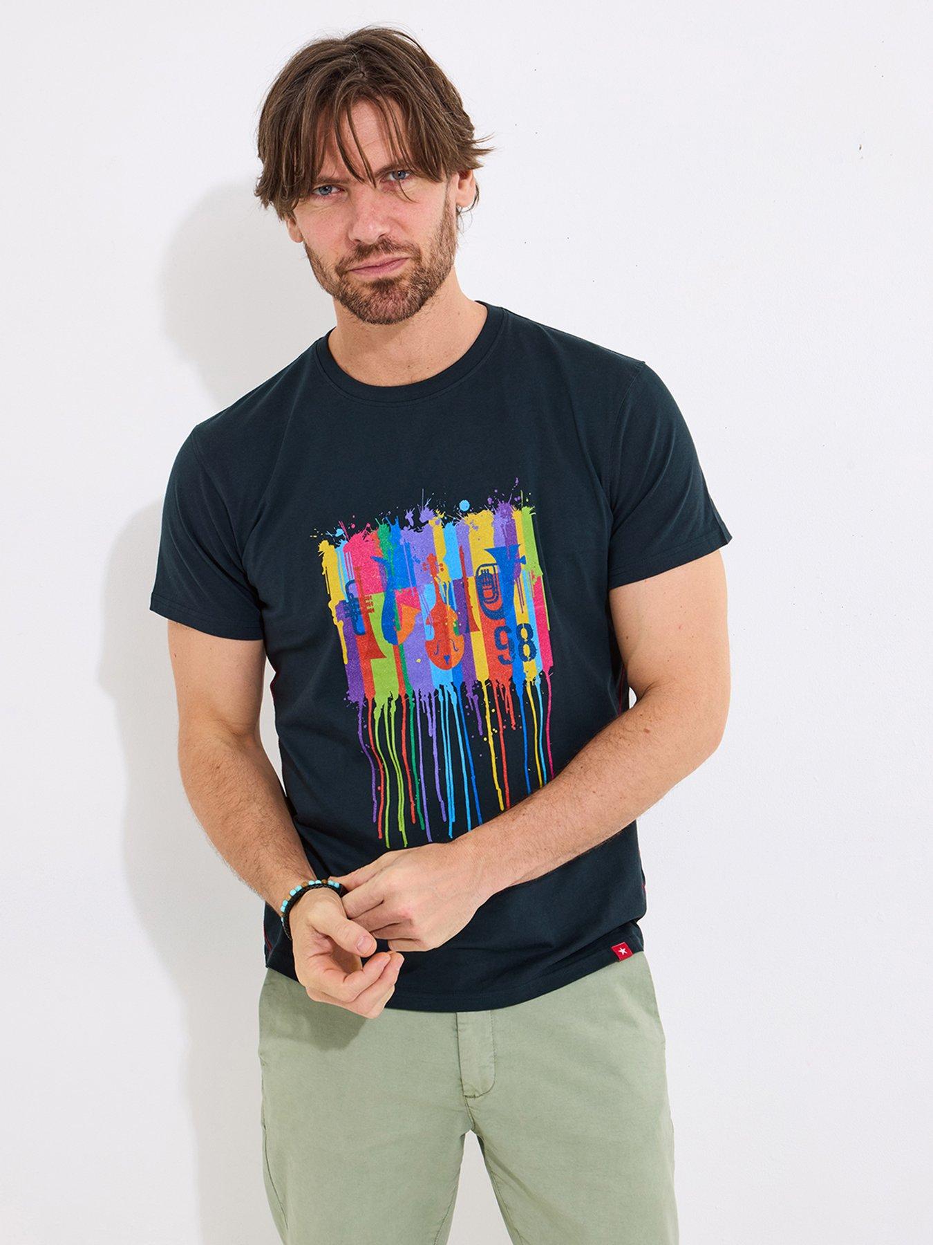 Joe Browns Drippy Jazz T-Shirt - Navy