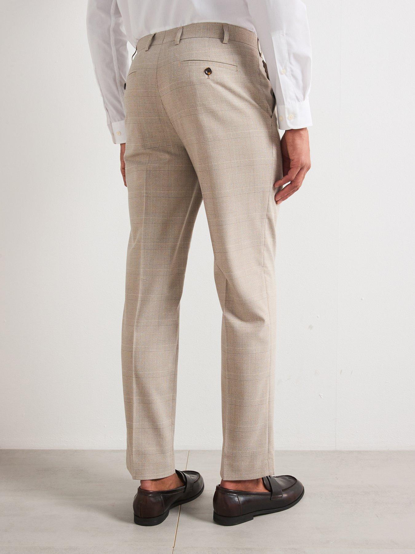 Image 2 of 6 of Skopes Charlie Tailored Fit Suit Trousers - Beige