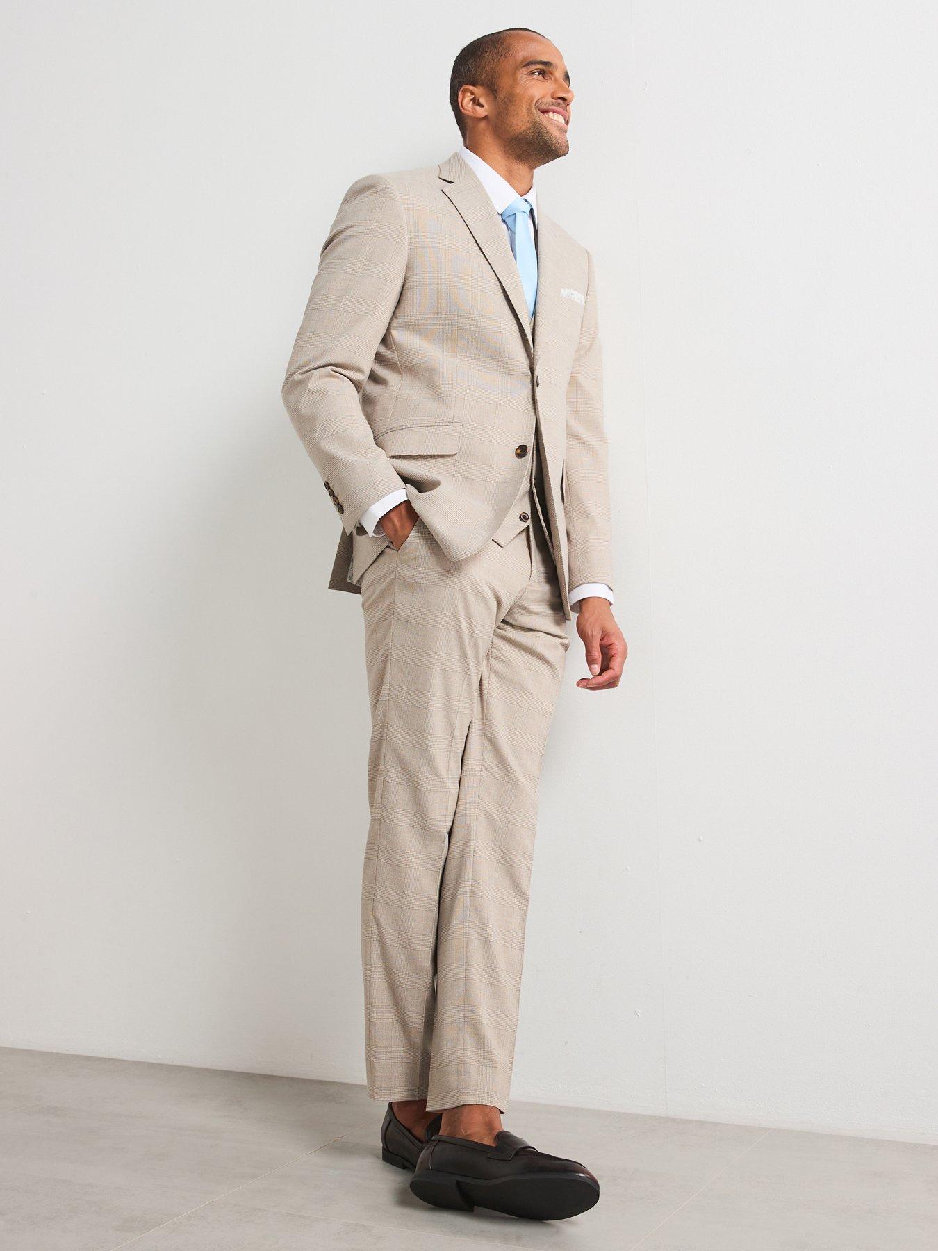 Image 5 of 6 of Skopes Charlie Tailored Fit Suit Trousers - Beige