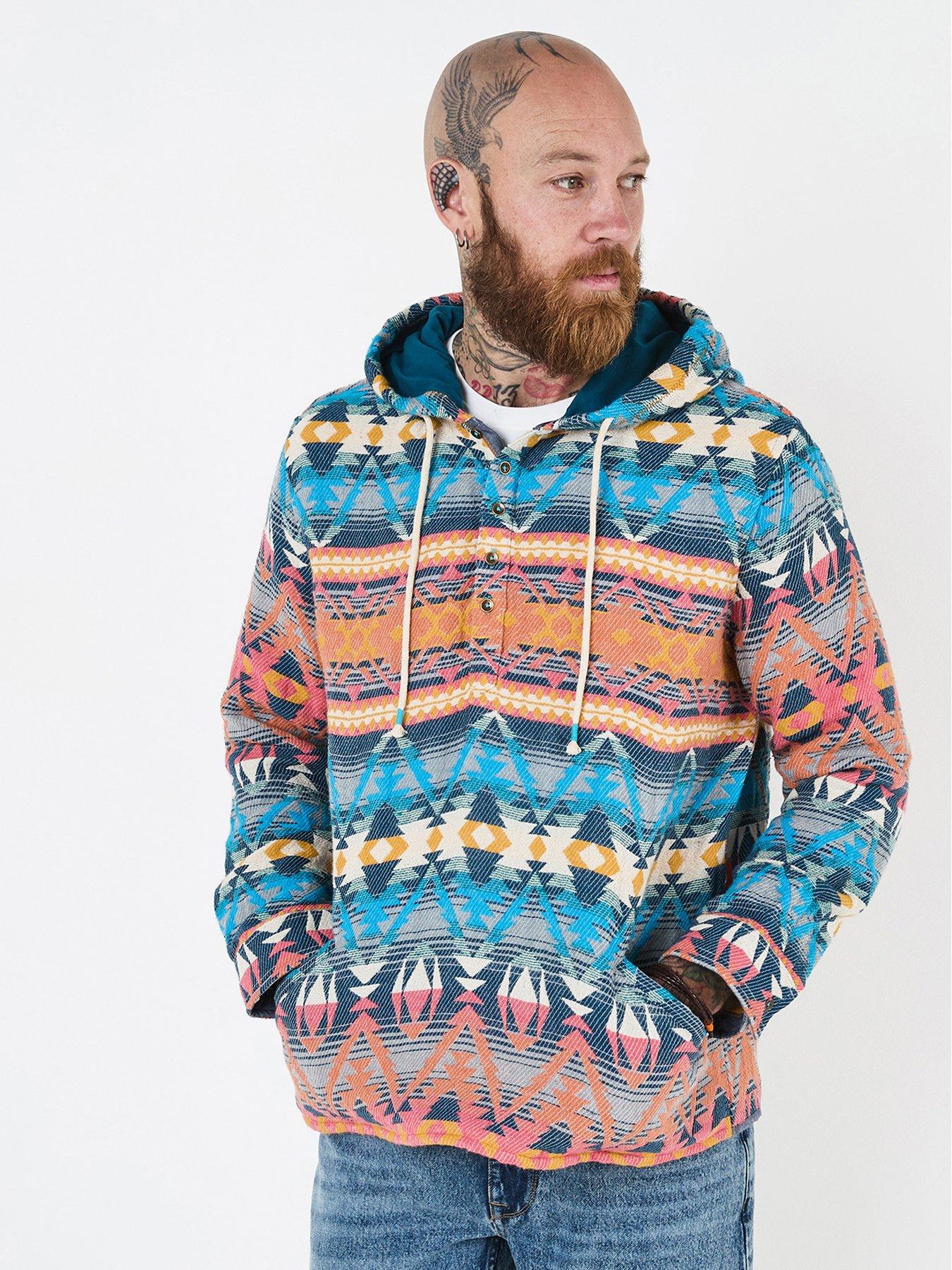 undefined Fun And Free Woven Hoodie - Multi