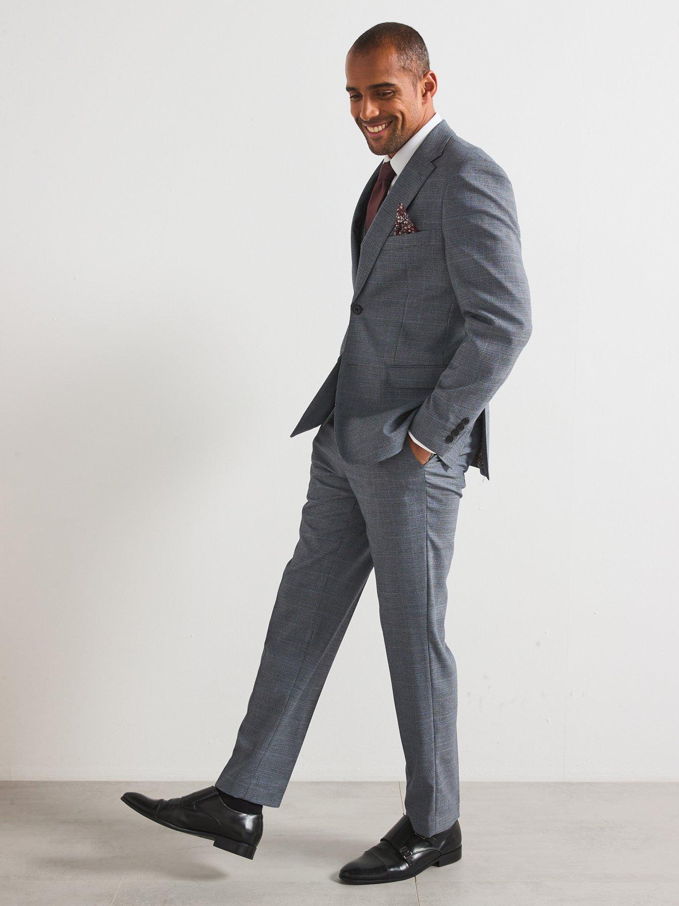 Image 6 of 6 of Skopes Anthony Tailored Fit Suit Trousers - Grey