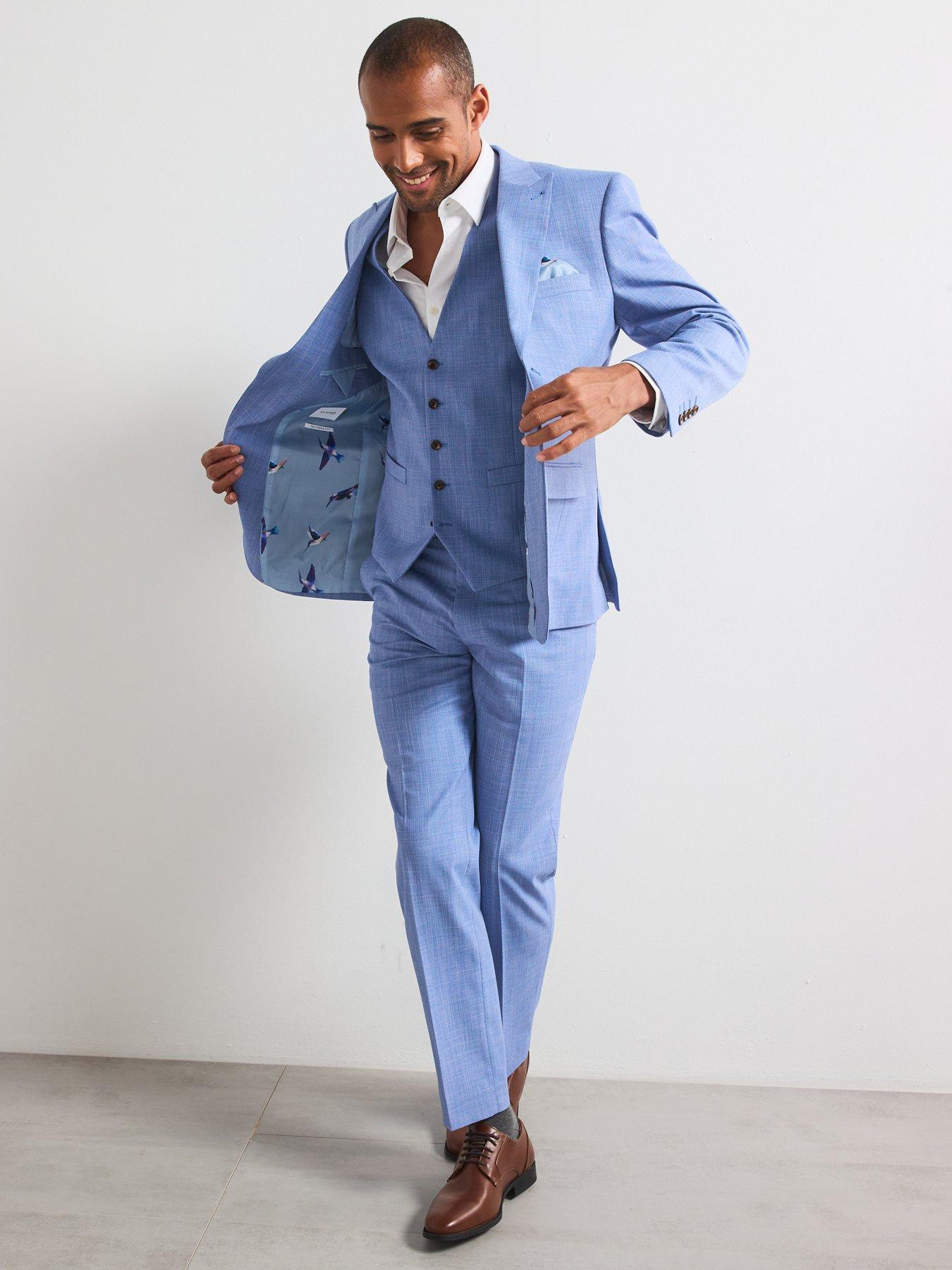 Image 3 of 6 of Skopes Redding Tailored Fit Suit Jacket - Blue