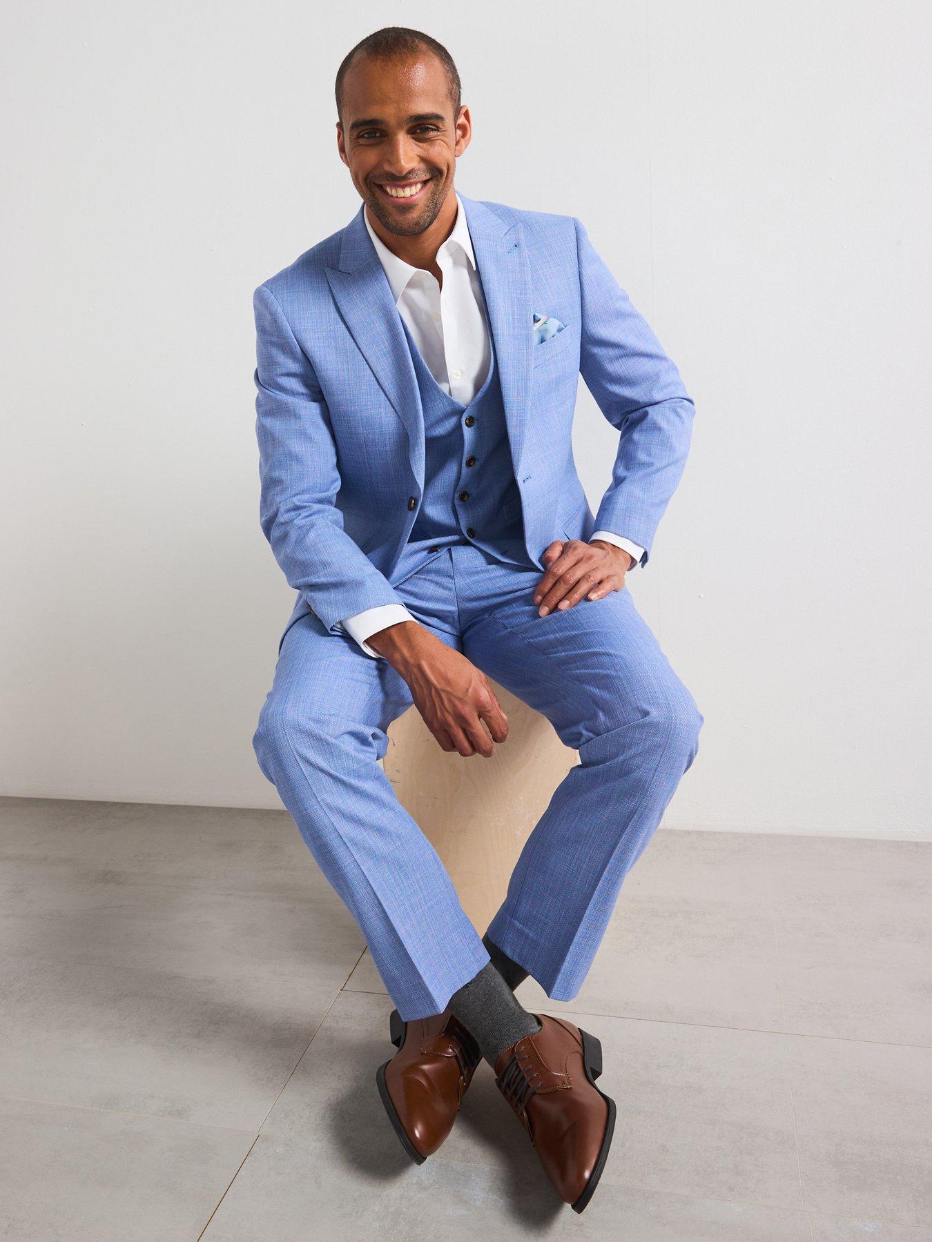 Image 4 of 6 of Skopes Redding Tailored Fit Suit Jacket - Blue