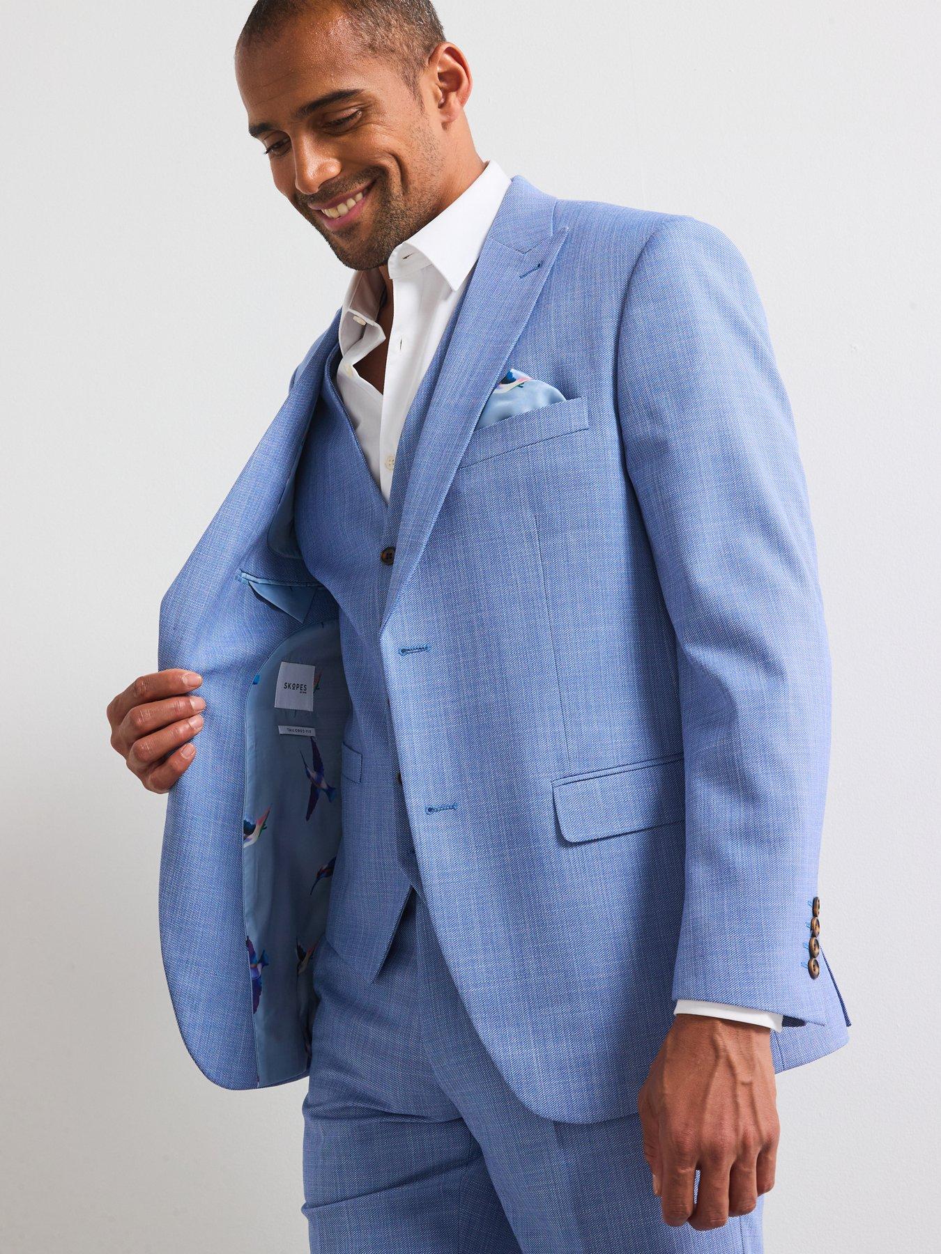 Image 5 of 6 of Skopes Redding Tailored Fit Suit Jacket - Blue