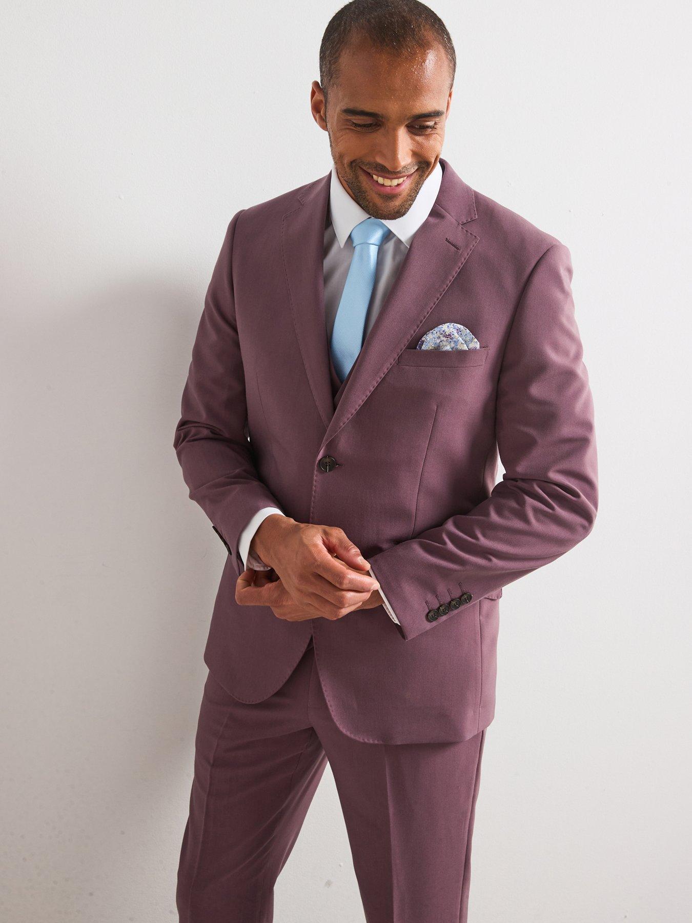 Skopes Beckett Tailored Fit Suit Jacket - Dark Purple