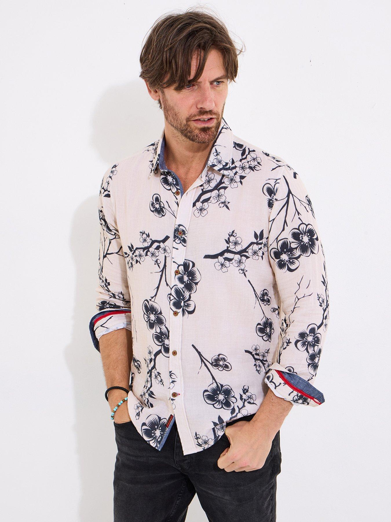 Image 1 of 5 of Joe Browns Brilliant Long Sleeve Blossom Shirt - Cream