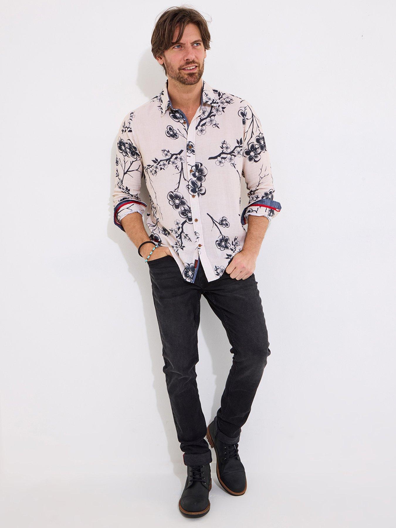Image 2 of 5 of Joe Browns Brilliant Long Sleeve Blossom Shirt - Cream
