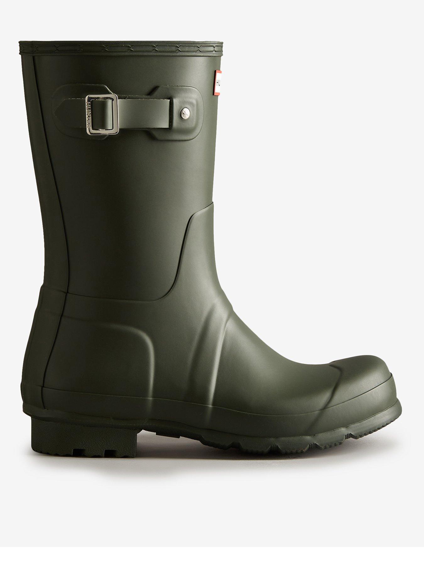 Hunter Mens Original Short Boots - Green
