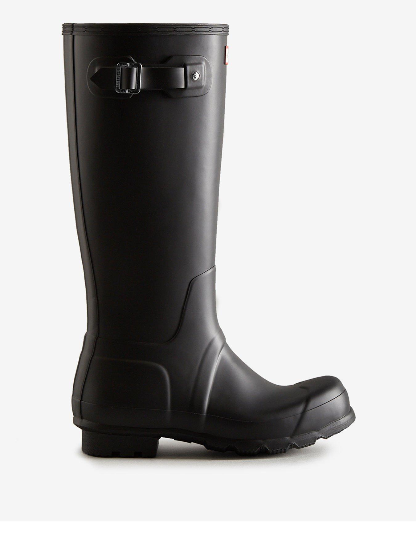 Hunter Mens Original Tall Boots, Black, Size 9, Men