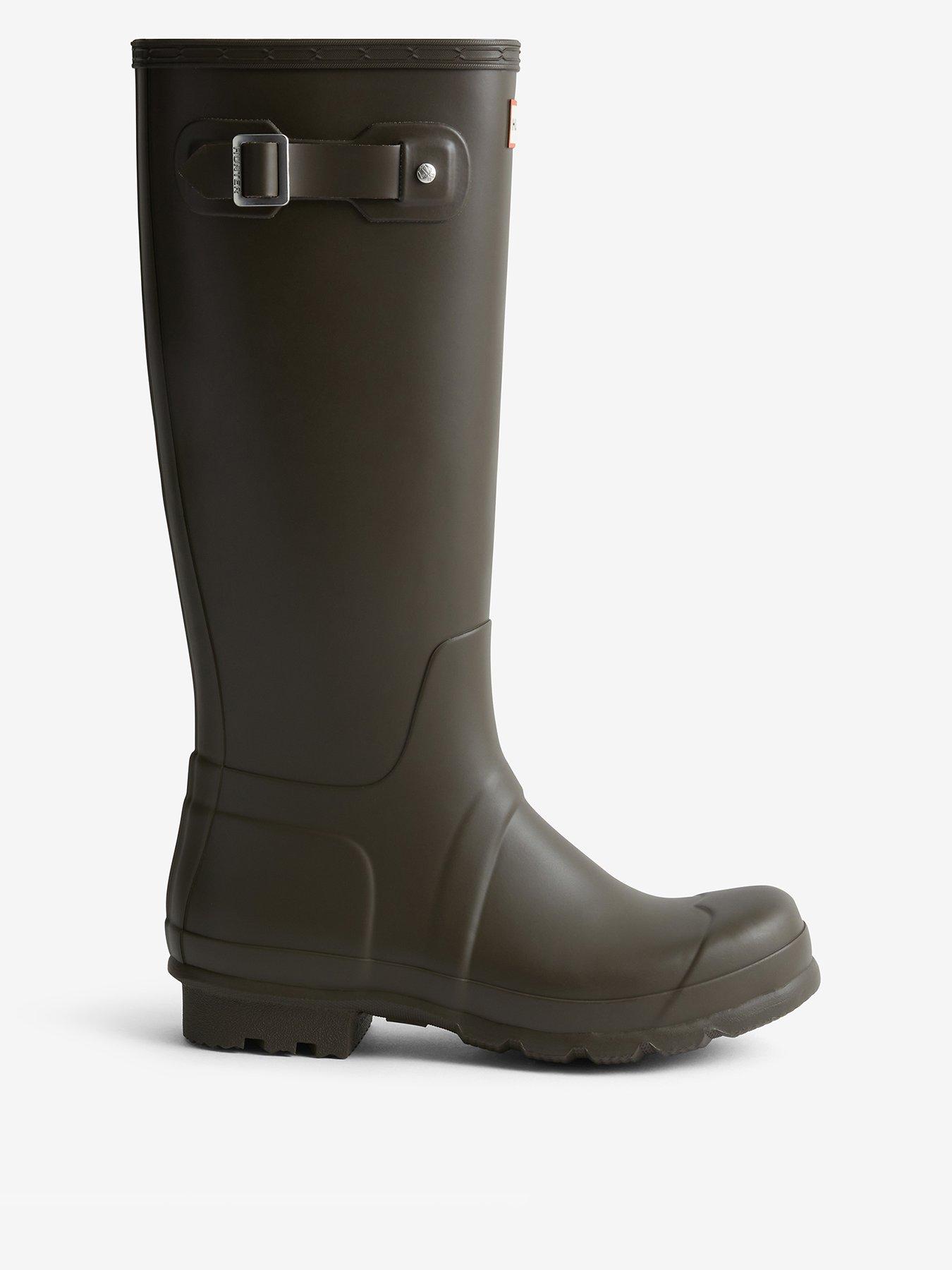 Hunter Mens Original Tall Boot, Brown, Size 9, Men