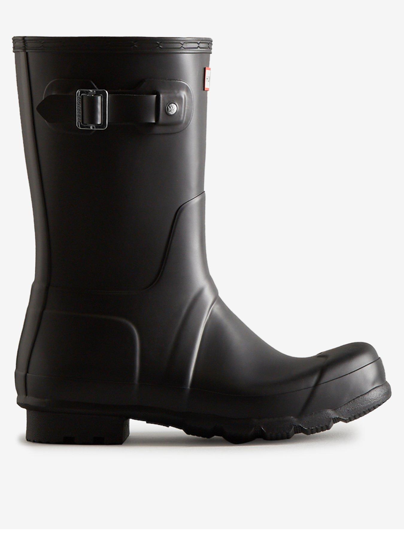 Hunter Mens Original Short Boots - Black