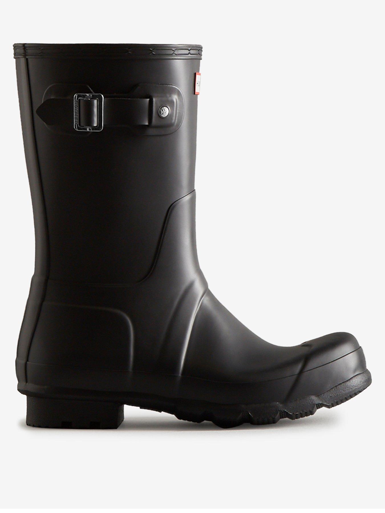Hunter Mens Original Short Boots - Black | Very