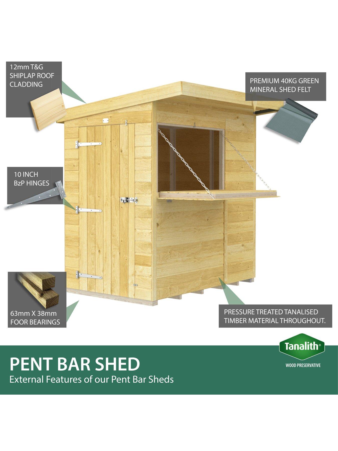 Image 5 of 7 of DIY Sheds 12 x 4ft BAR Shiplap Pressure Treated