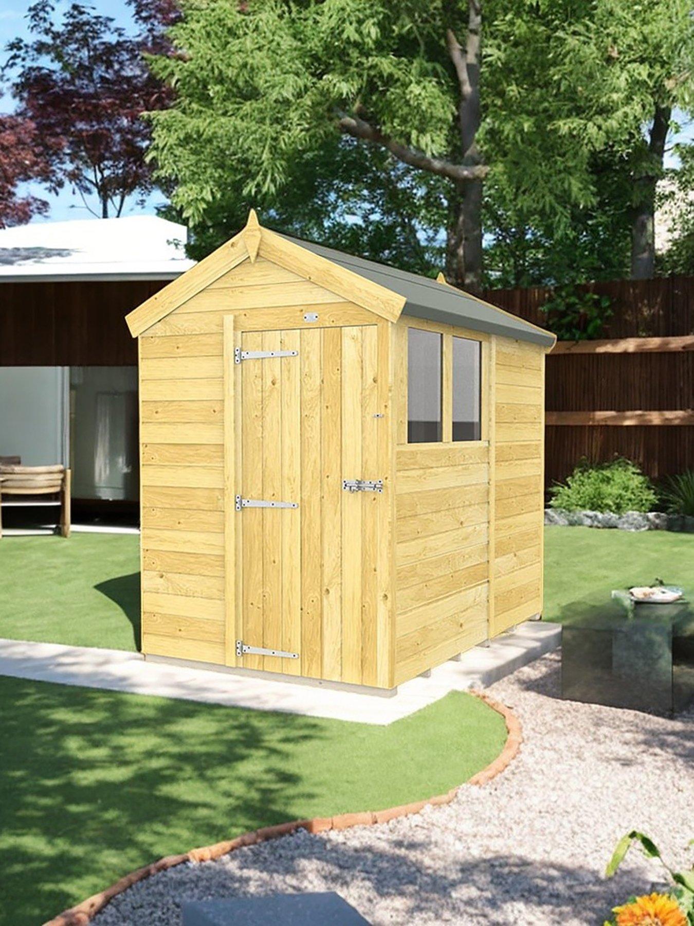 undefined 5 x 7 Apex Shed Shiplap pressure treated