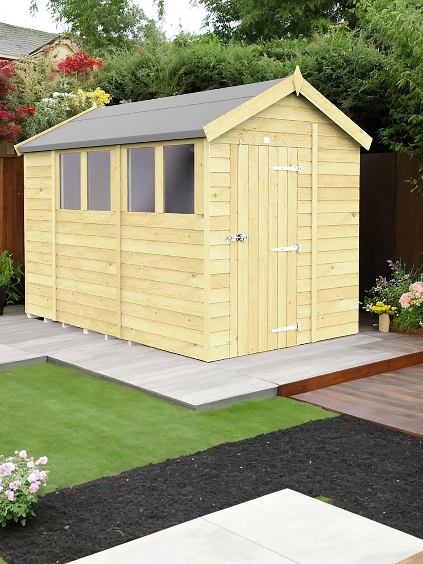 undefined 6 x 10 Apex Shed Shiplap pressure treated