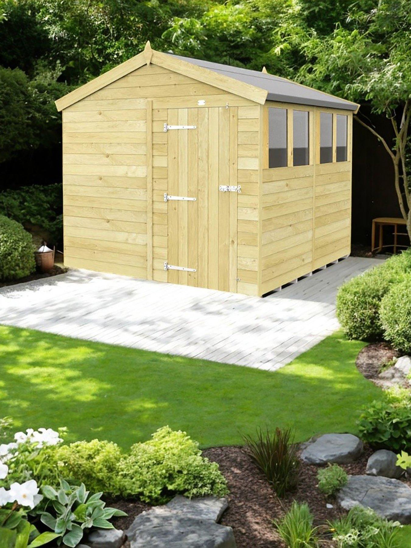 undefined 8 x 8 Apex Shed Shiplap pressure treated
