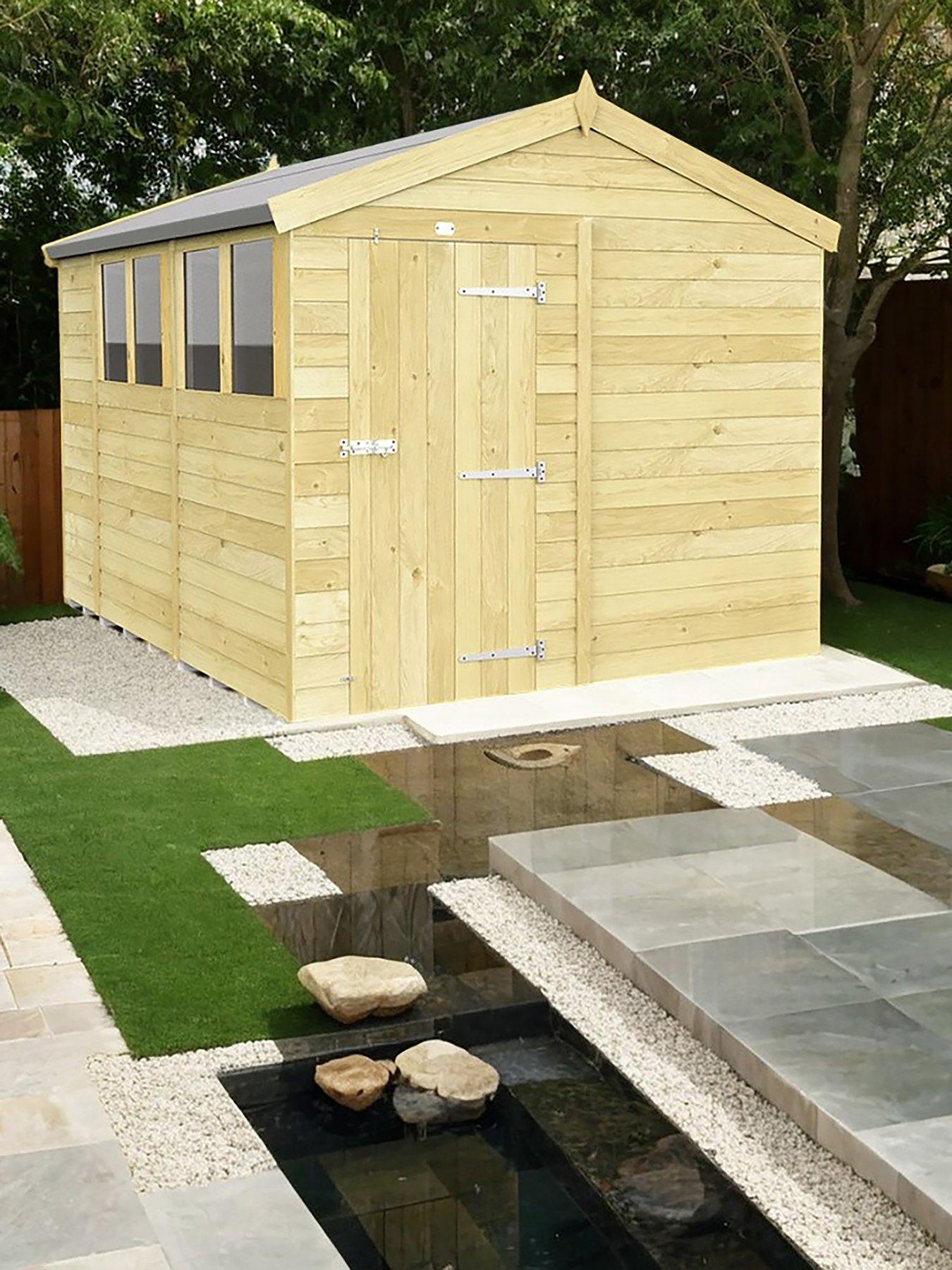 DIY Sheds 8 x 10 Apex Shed Shiplap pressure treated