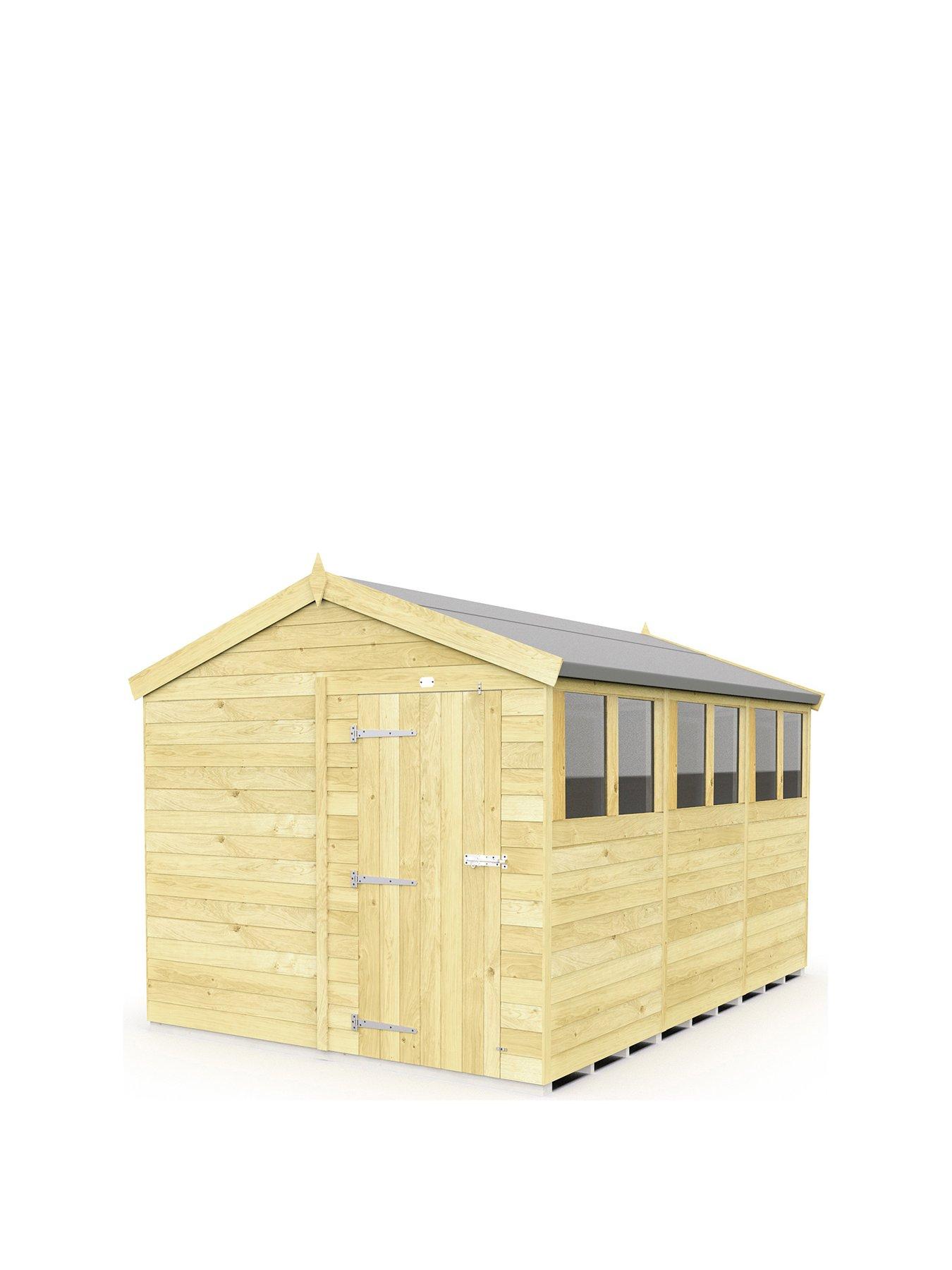 Image 2 of 4 of DIY Sheds 8 x 12 Apex Shed Shiplap pressure treated