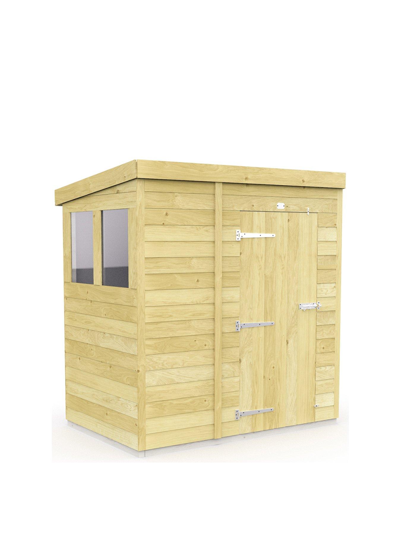 Image 2 of 7 of DIY Sheds 6 x 4 Pent Shed Shiplap pressure treated