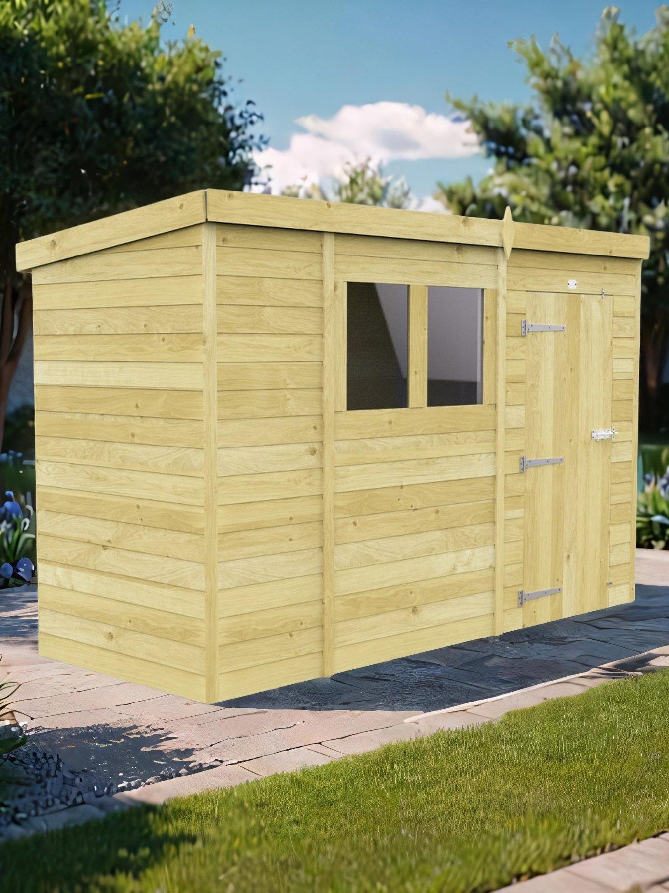 DIY Sheds 10 x 4 Pent Shed Shiplap pressure treated