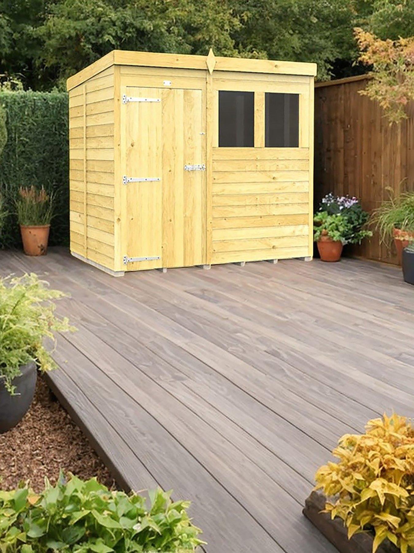 DIY Sheds 7 x 5 Pent Shed Shiplap pressure treated