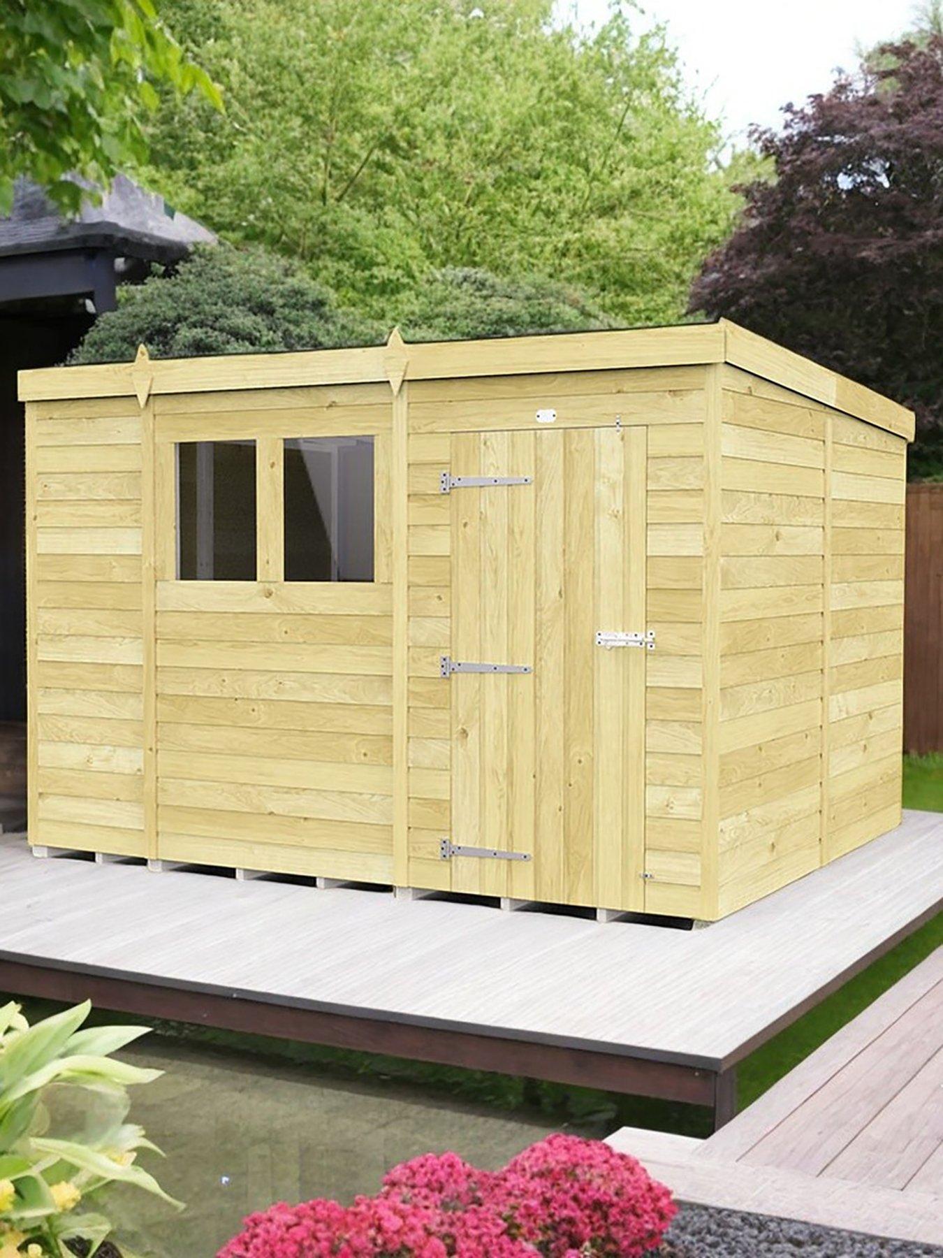DIY Sheds 10 x 8 Pent Shed Shiplap pressure treated