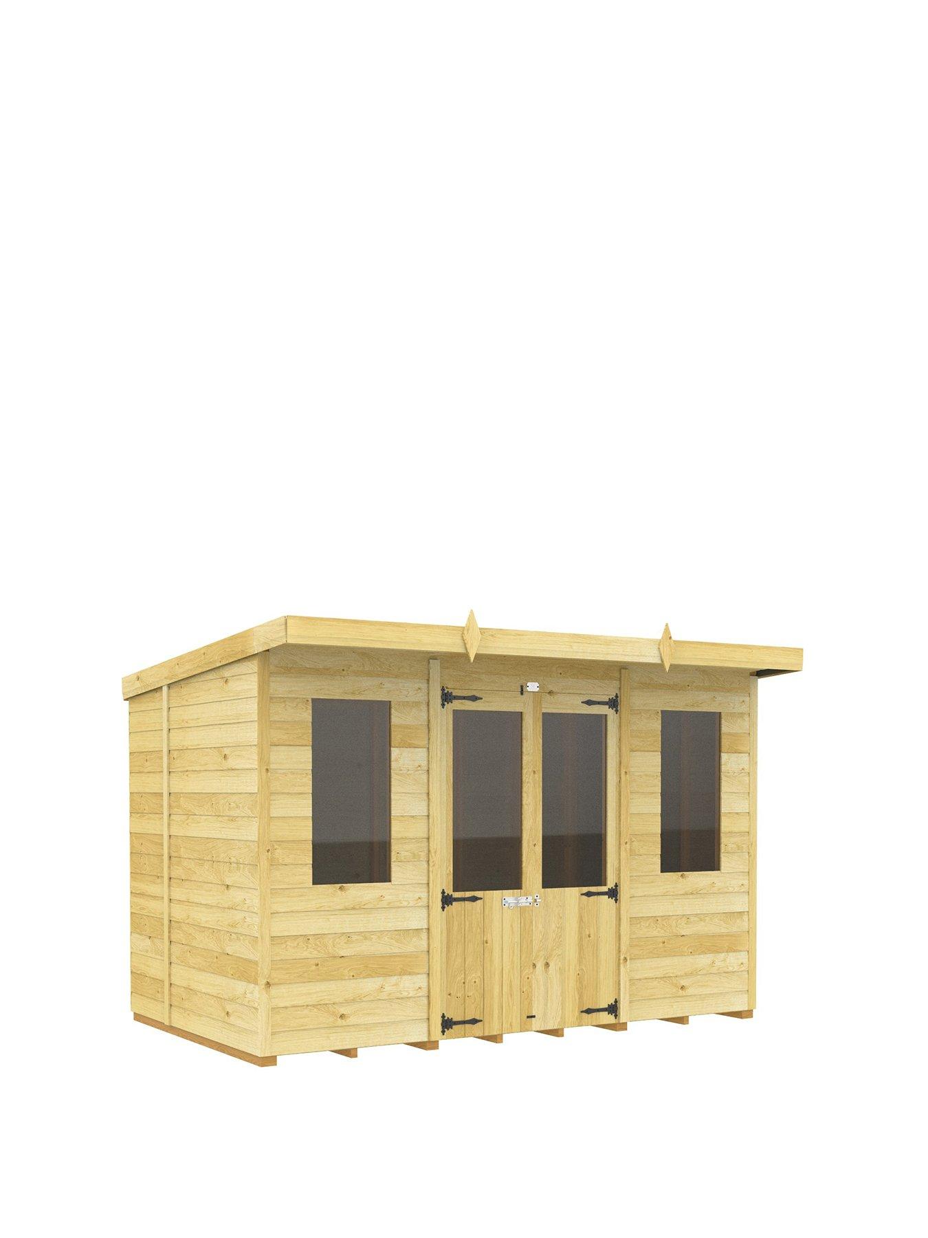 Image 2 of 7 of DIY Sheds 10 x 6ft&nbsp;Pent Summer House Shiplap Pressure Treated