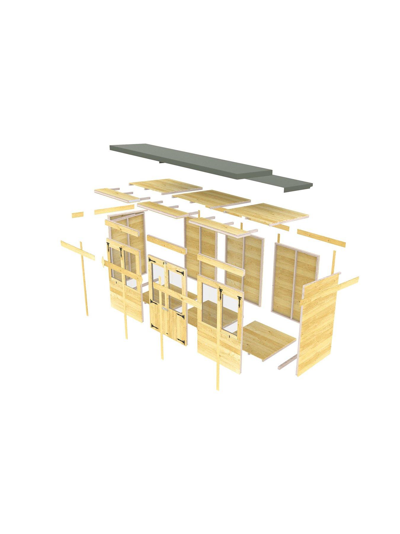 Image 6 of 7 of DIY Sheds 10 x 6ft&nbsp;Pent Summer House Shiplap Pressure Treated